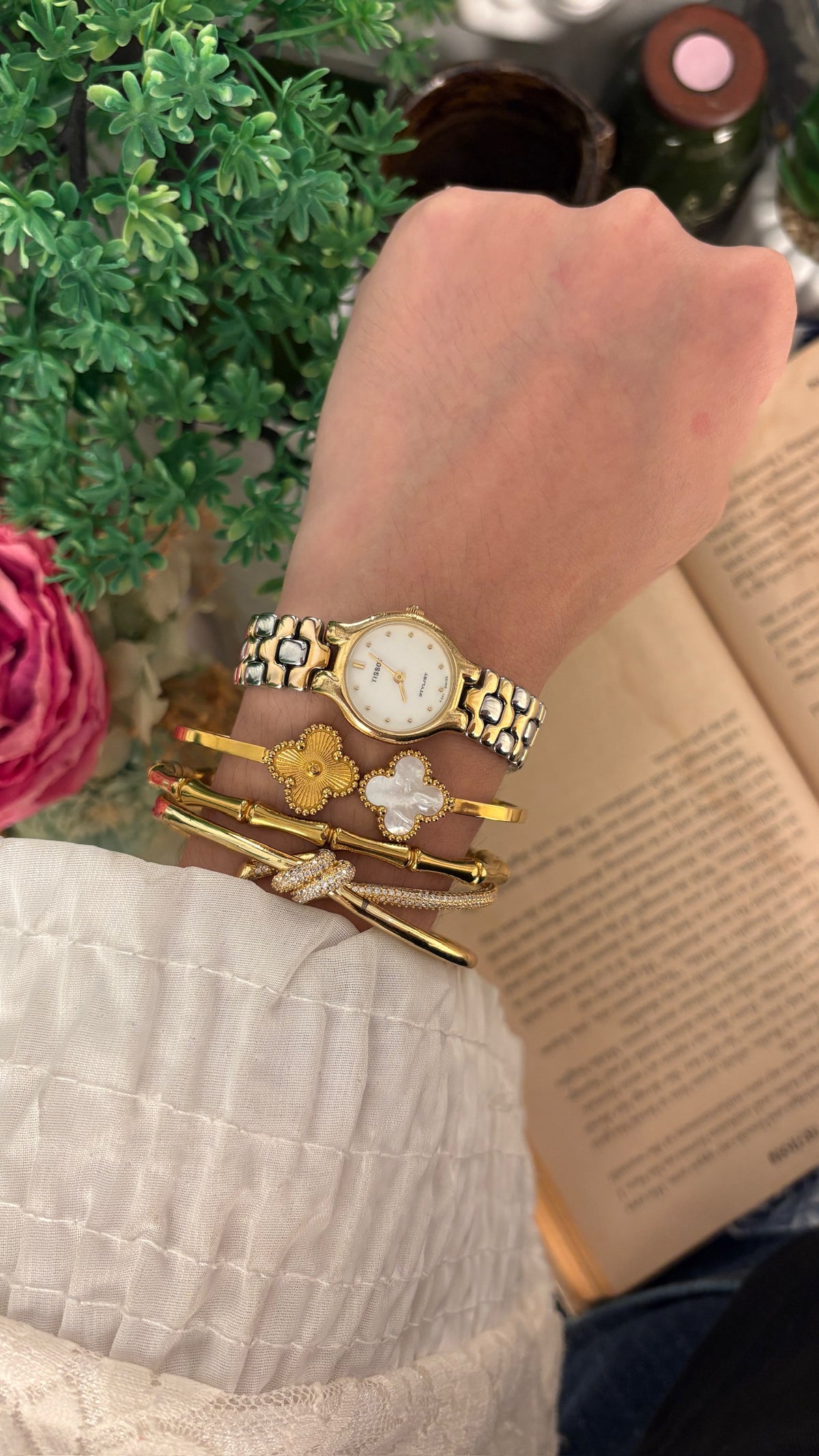 Rare Vintage Tissot Stylist Classic Watch in Two-Tone Quartz