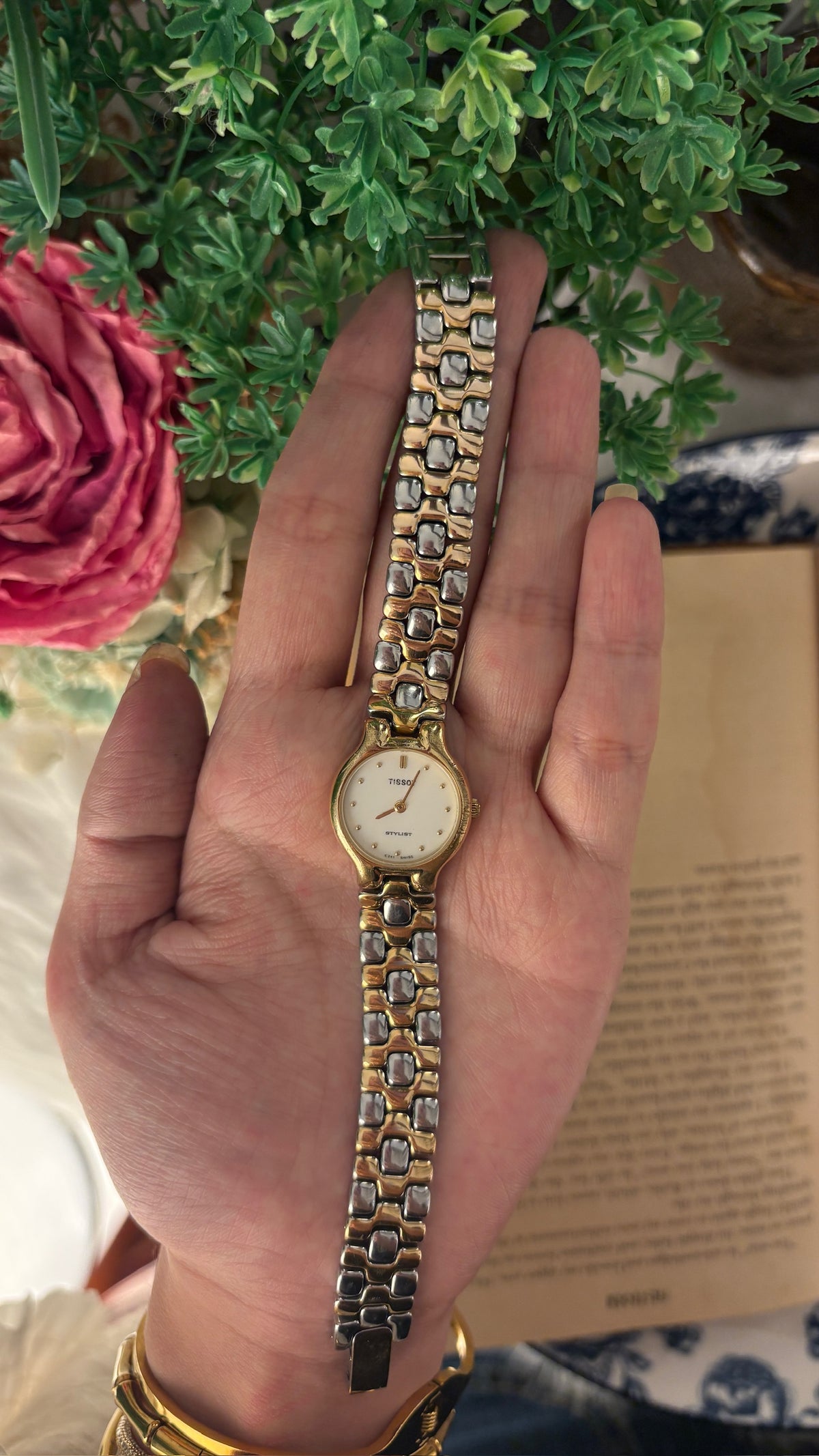 Rare Vintage Tissot Stylist Classic Watch in Two-Tone Quartz