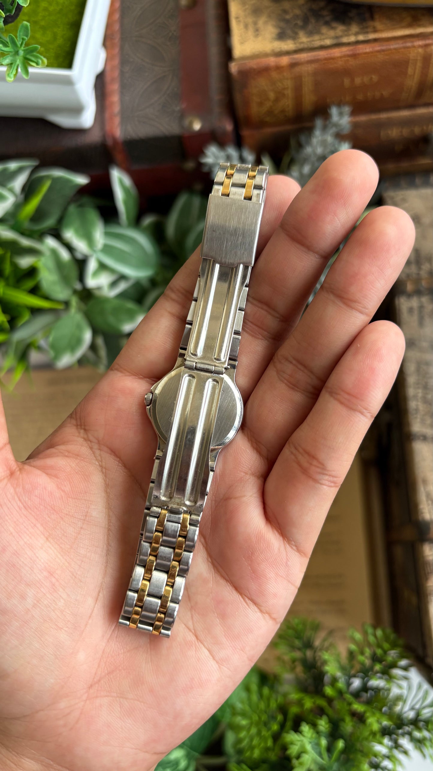 Vintage Cygnus Orient Seiko Swimmer Watch in Two-Tone
