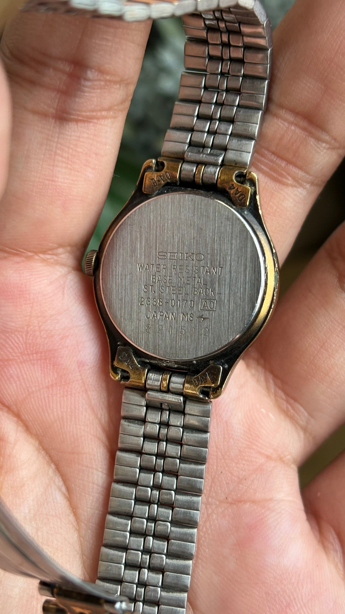 Vintage Seiko Avenue Watch in Vintage Gold Tone Working Chrono