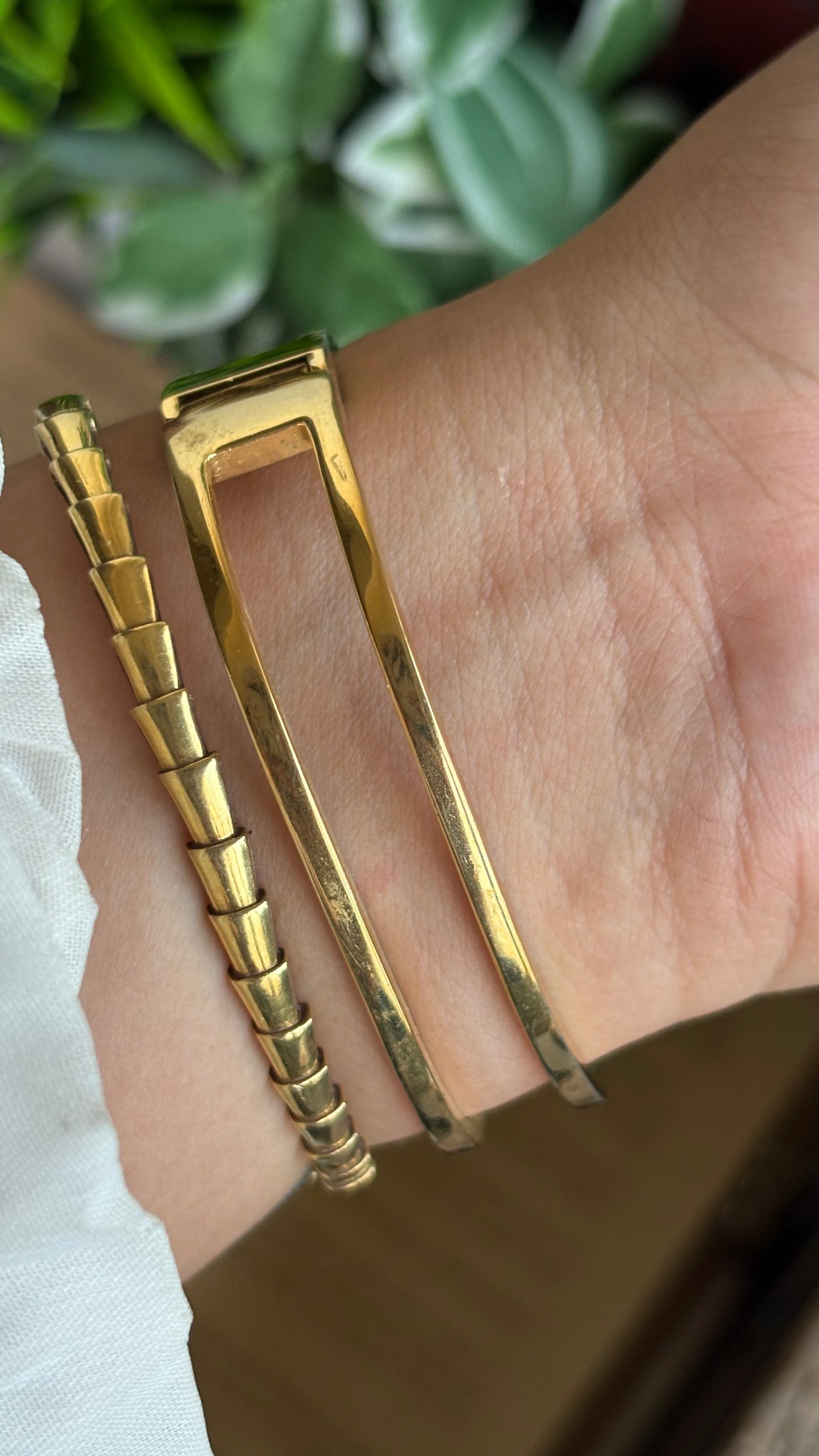 Vintage Pedre Rare Bangle Watch in Gold Tone