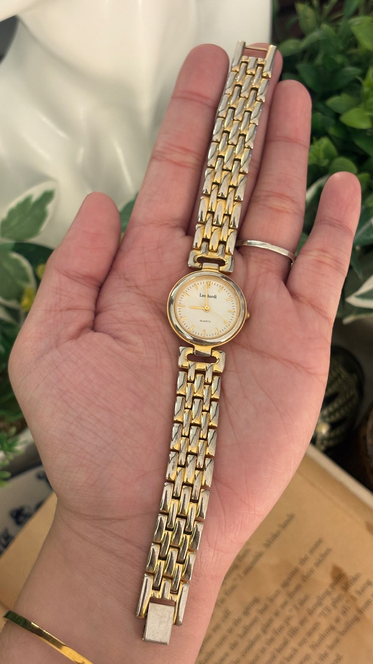 Vintage Lombardi Classic Watch in Gold Tone Quartz