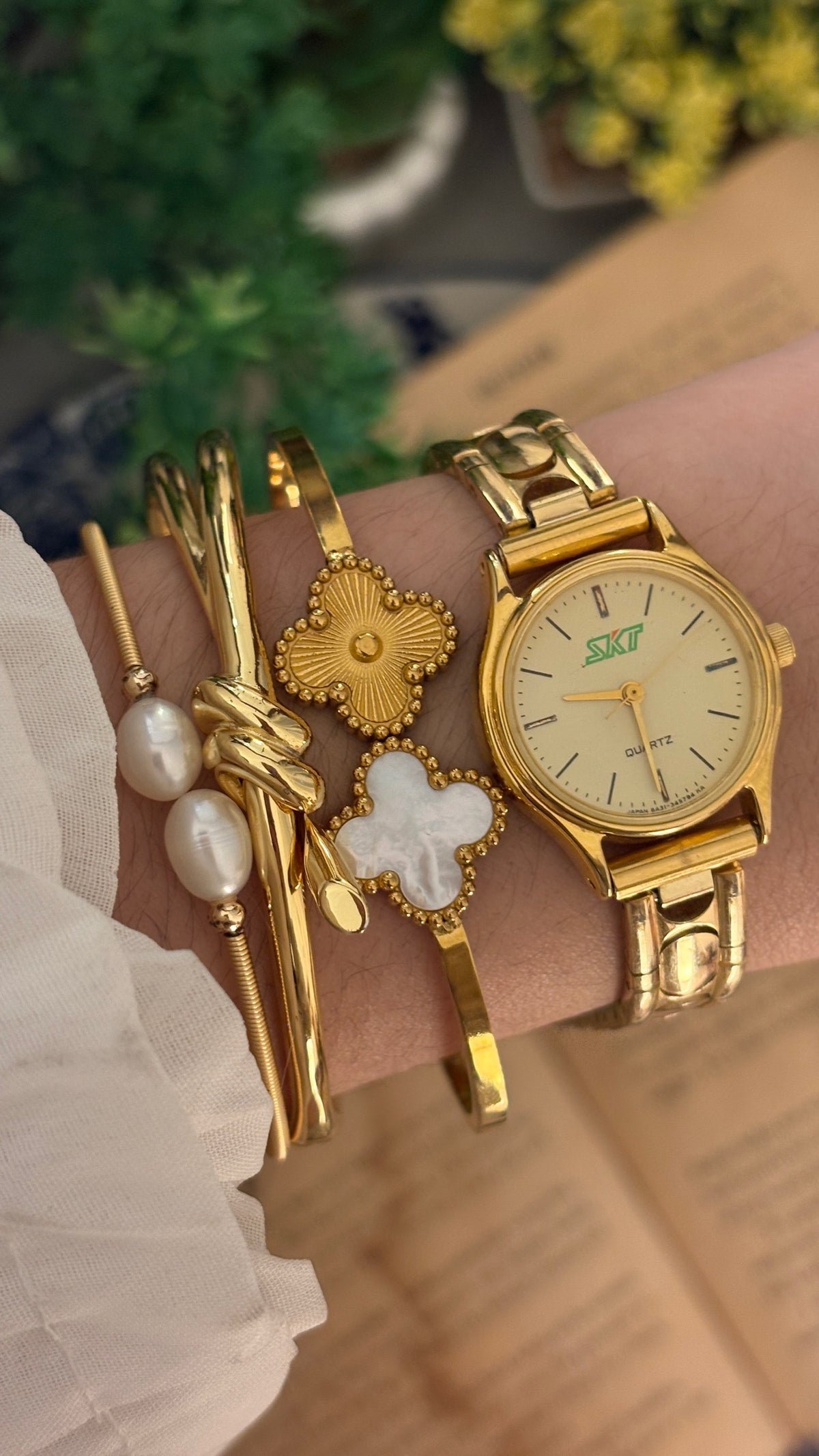 Rare Vintage SKT Vega Citizen Company Watch in Gold Tone Quartz