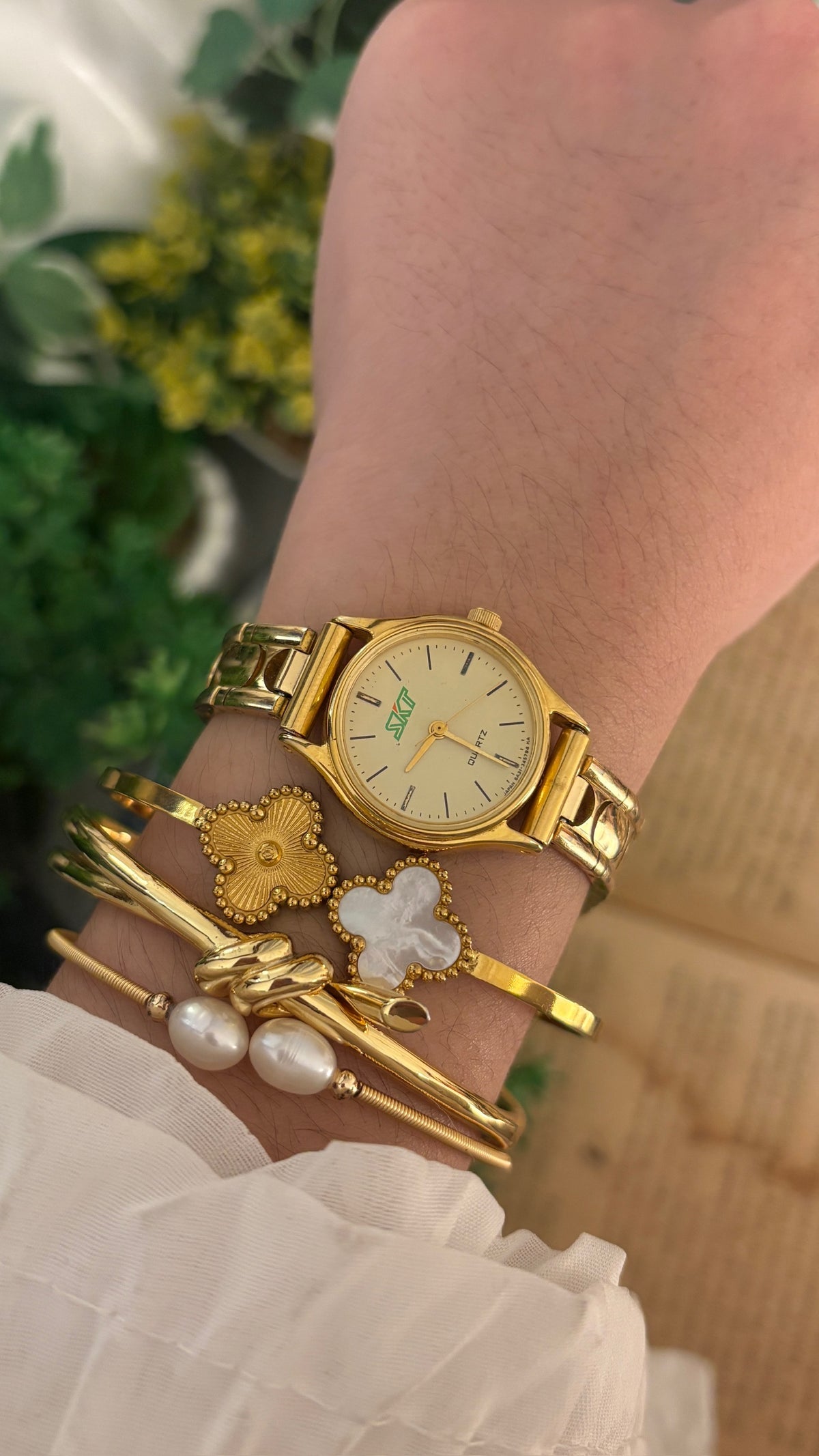 Rare Vintage SKT Vega Citizen Company Watch in Gold Tone Quartz