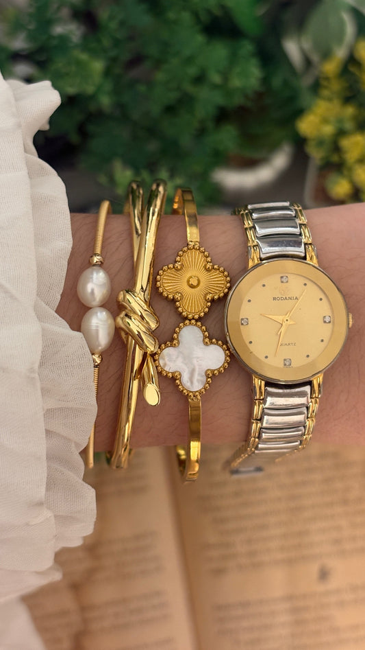 Rare Vintage Rodania Classic Dress Watch in Two-Tone Quartz