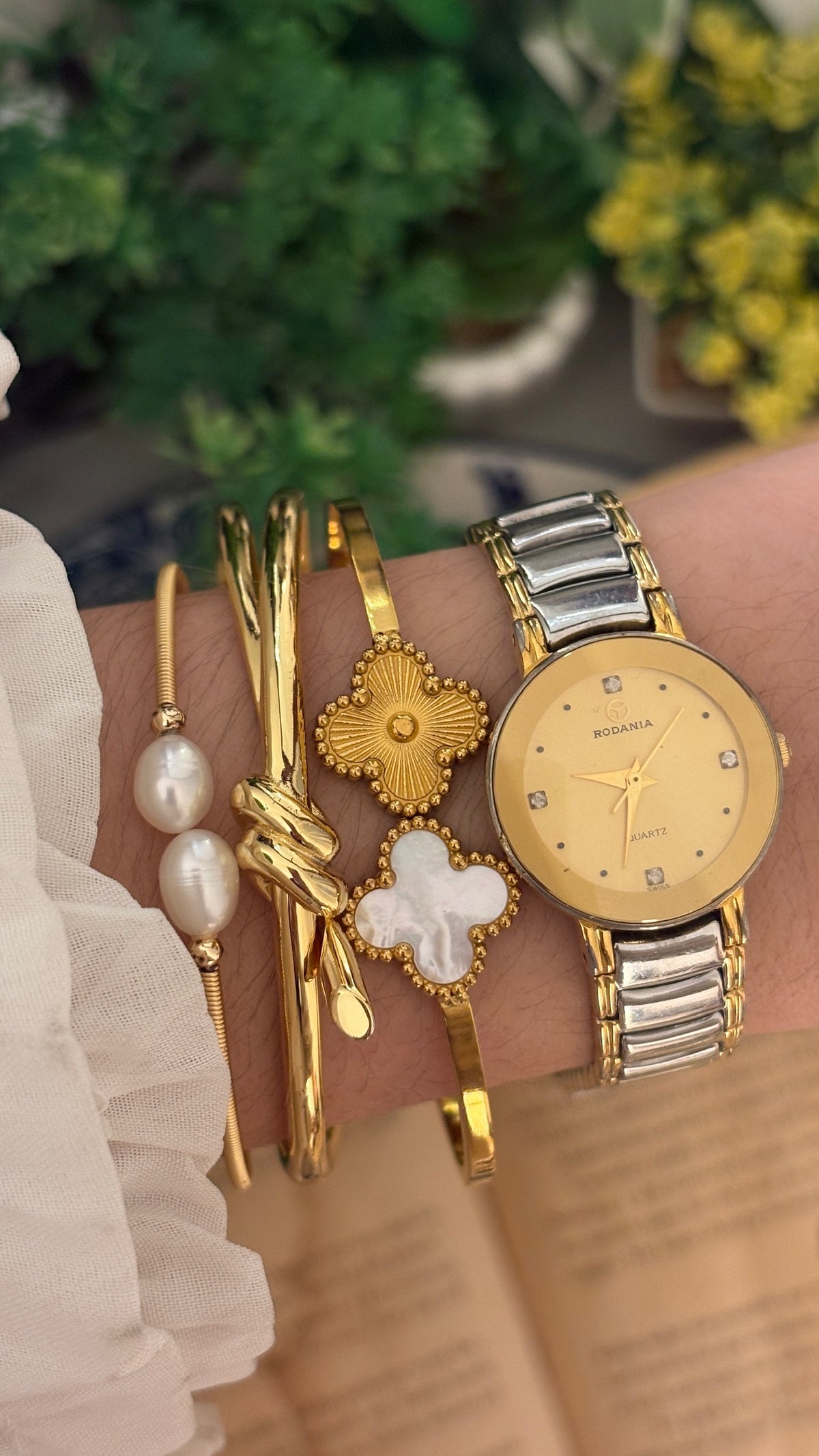 Rare Vintage Rodania Classic Dress Watch in Two-Tone Quartz