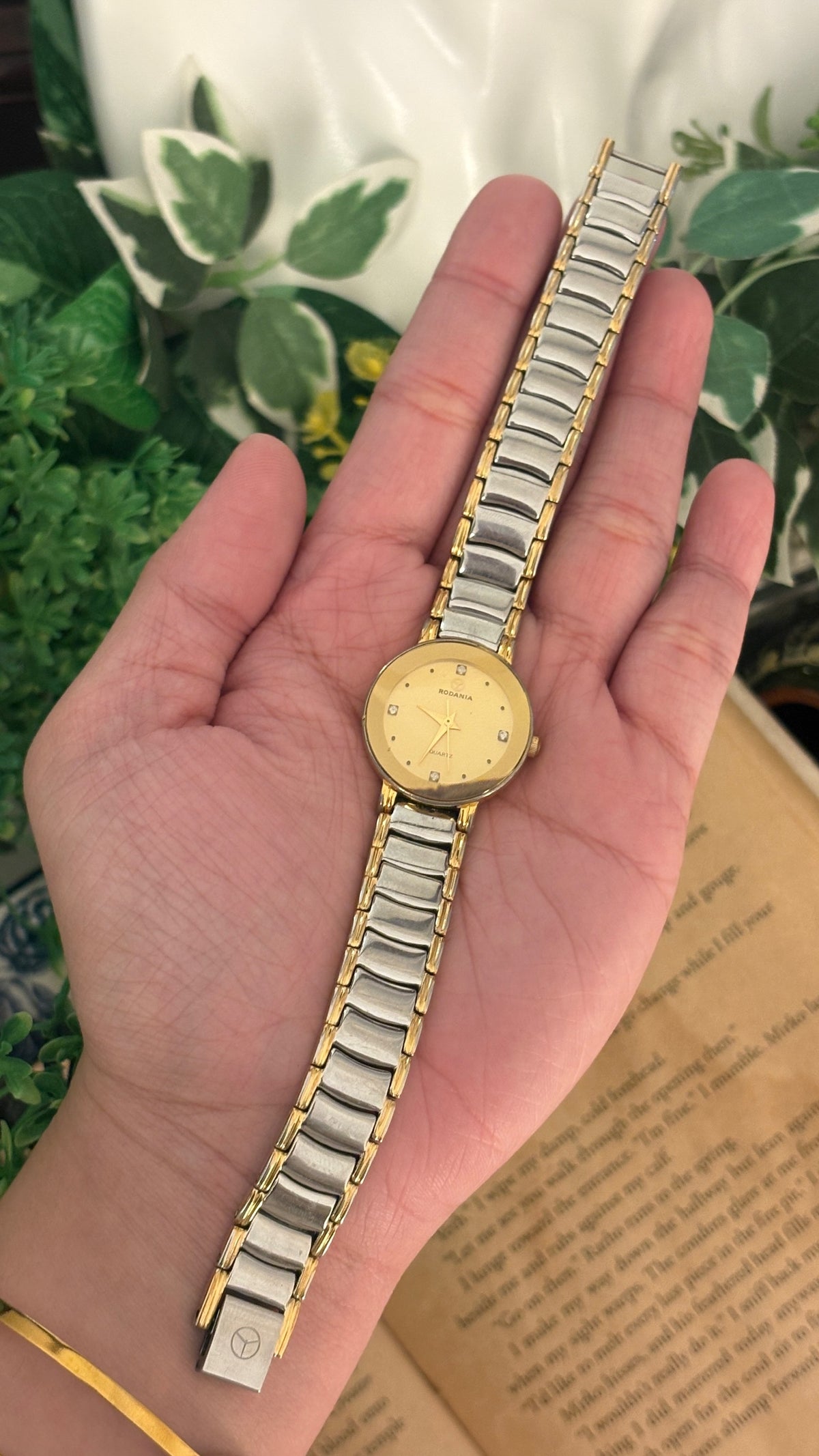 Rare Vintage Rodania Classic Dress Watch in Two-Tone Quartz