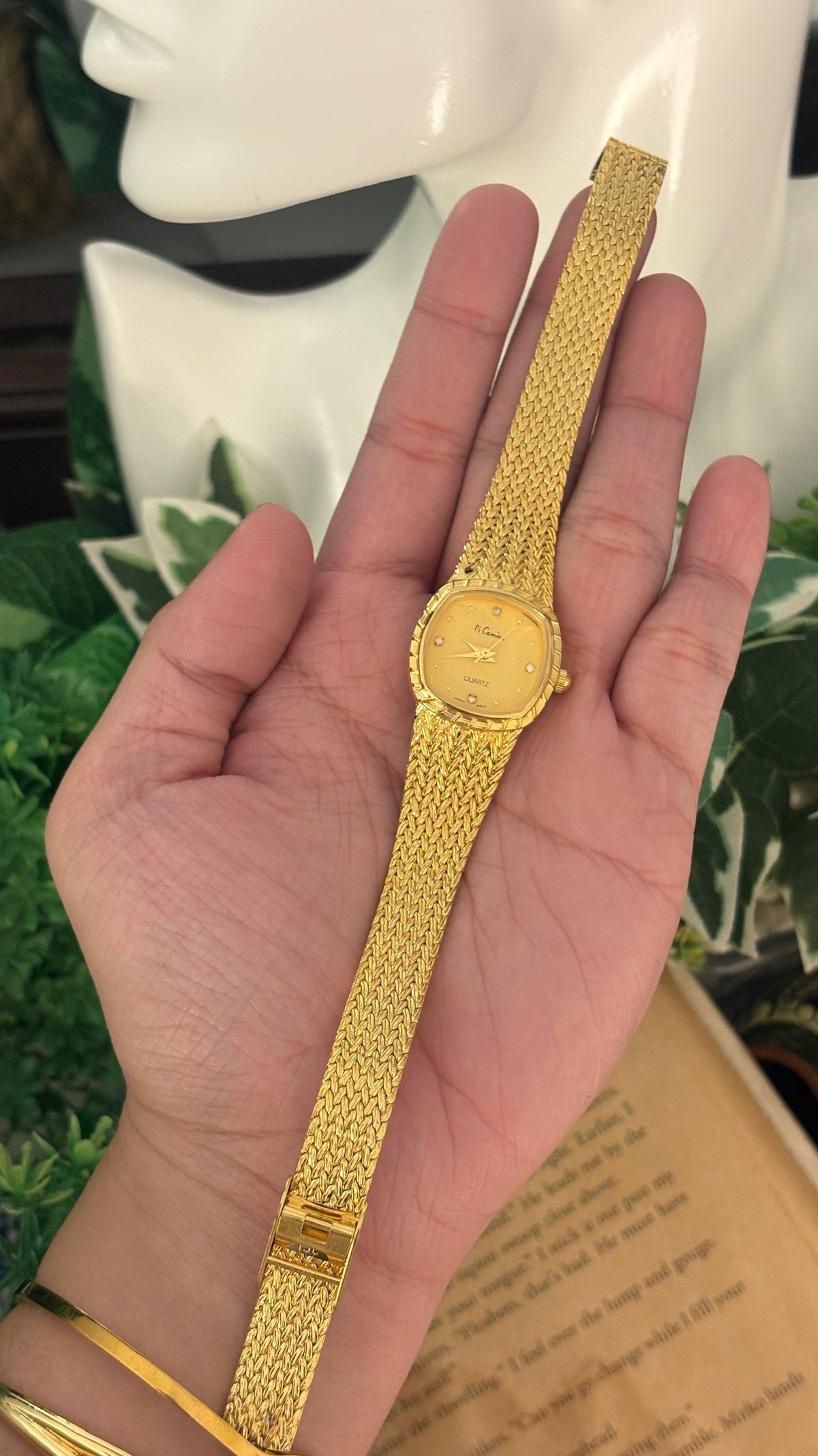 Vintage Pi Camian Dress Watch in Gold Tone Quartz