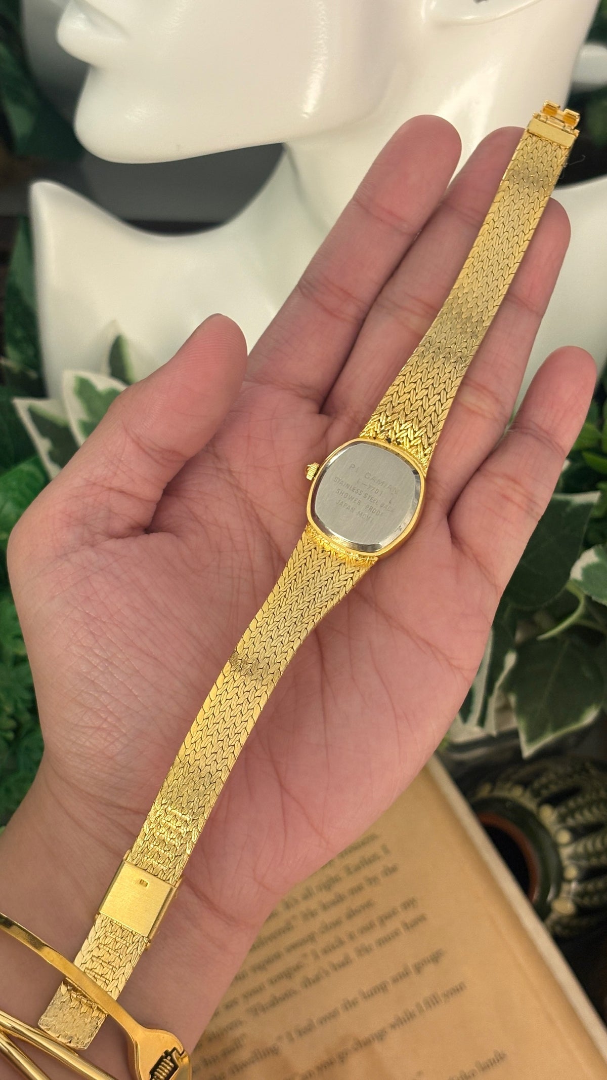 Vintage Pi Camian Dress Watch in Gold Tone Quartz