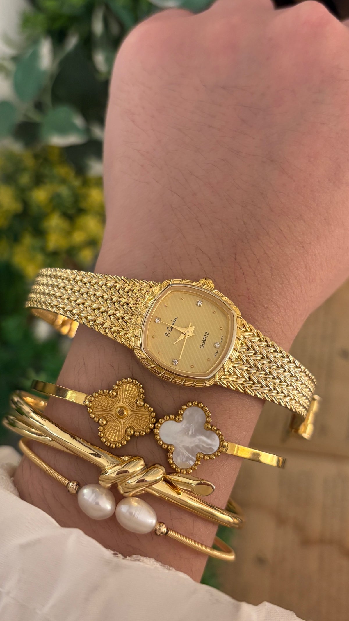 Vintage Pi Camian Dress Watch in Gold Tone Quartz