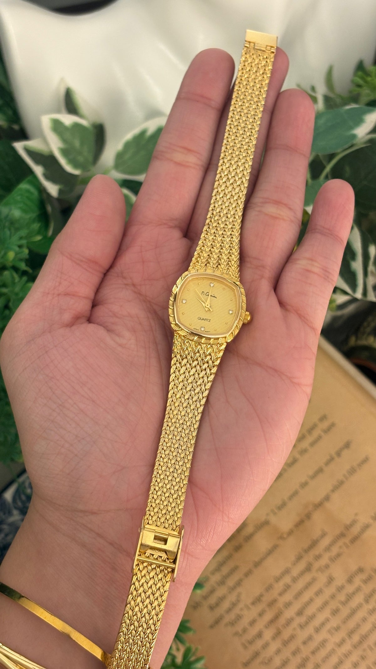 Vintage Pi Camian Dress Watch in Gold Tone Quartz