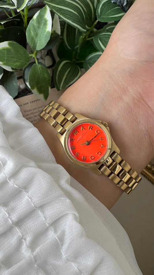 Vintage MARC JACOBS Dainty Watch in Rare Orange Dial