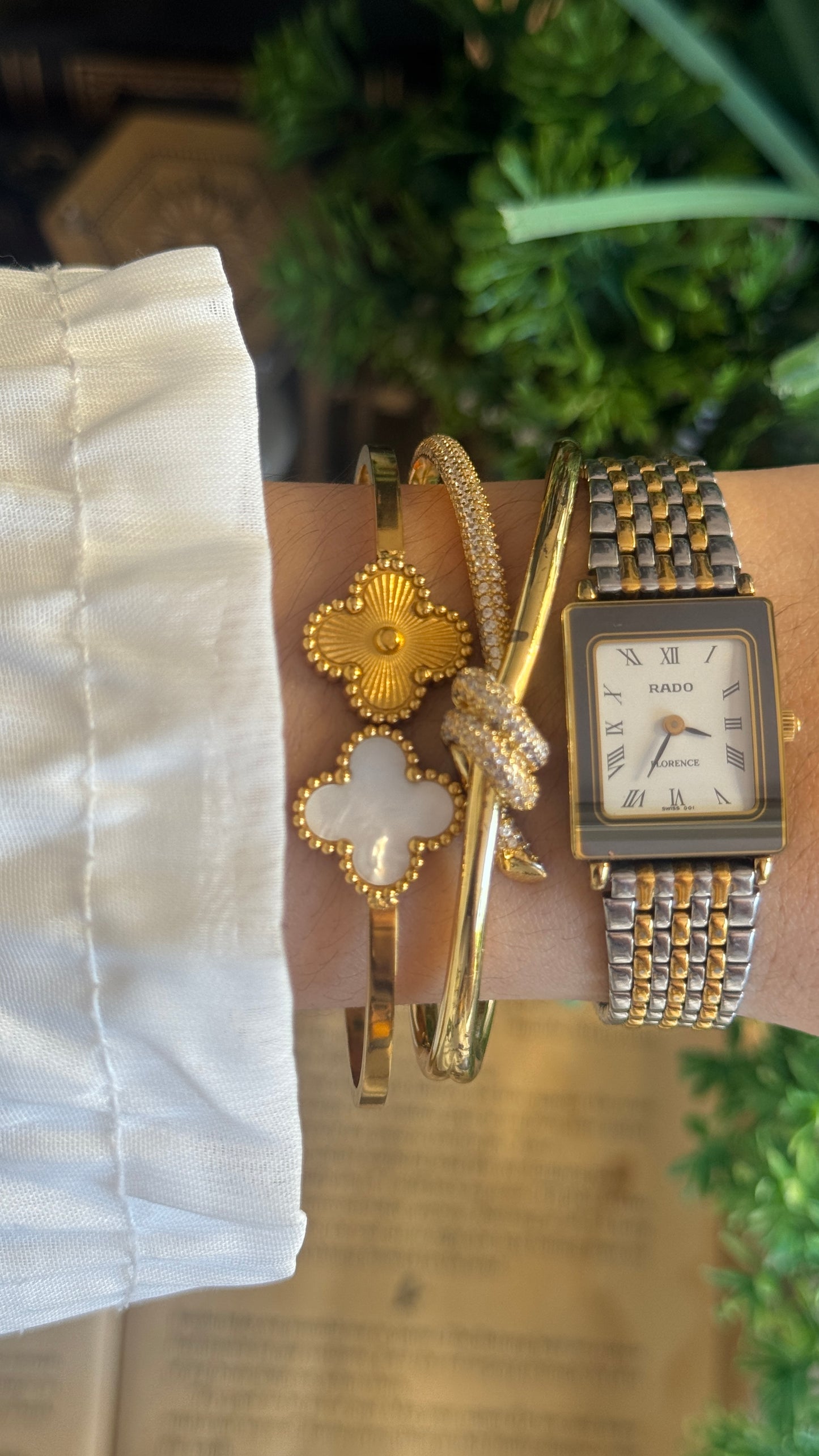 Rare Vintage Rado Swiss Florence Tank in Two-Tone Quartz
