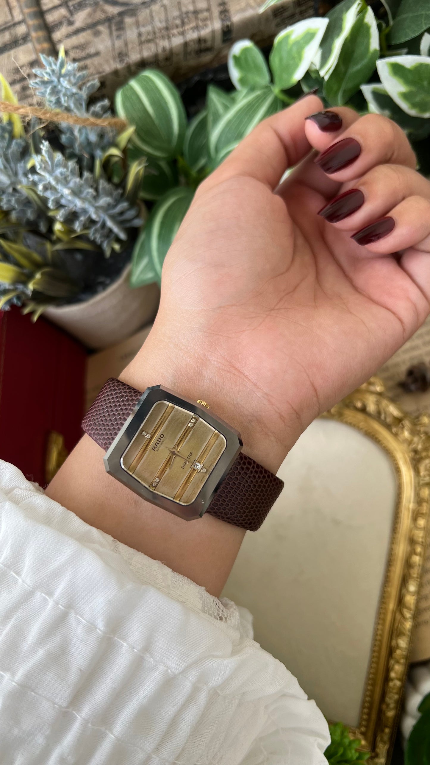 Rare Vintage Rado DiaStar Tank in Leather Straps