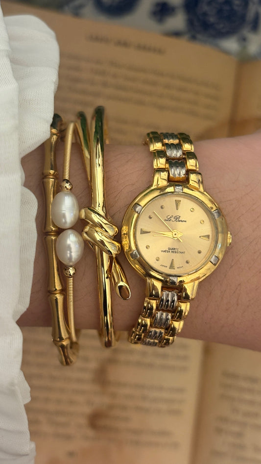 Vintage Le Baron Classic Watch in Two-Tone Quartz