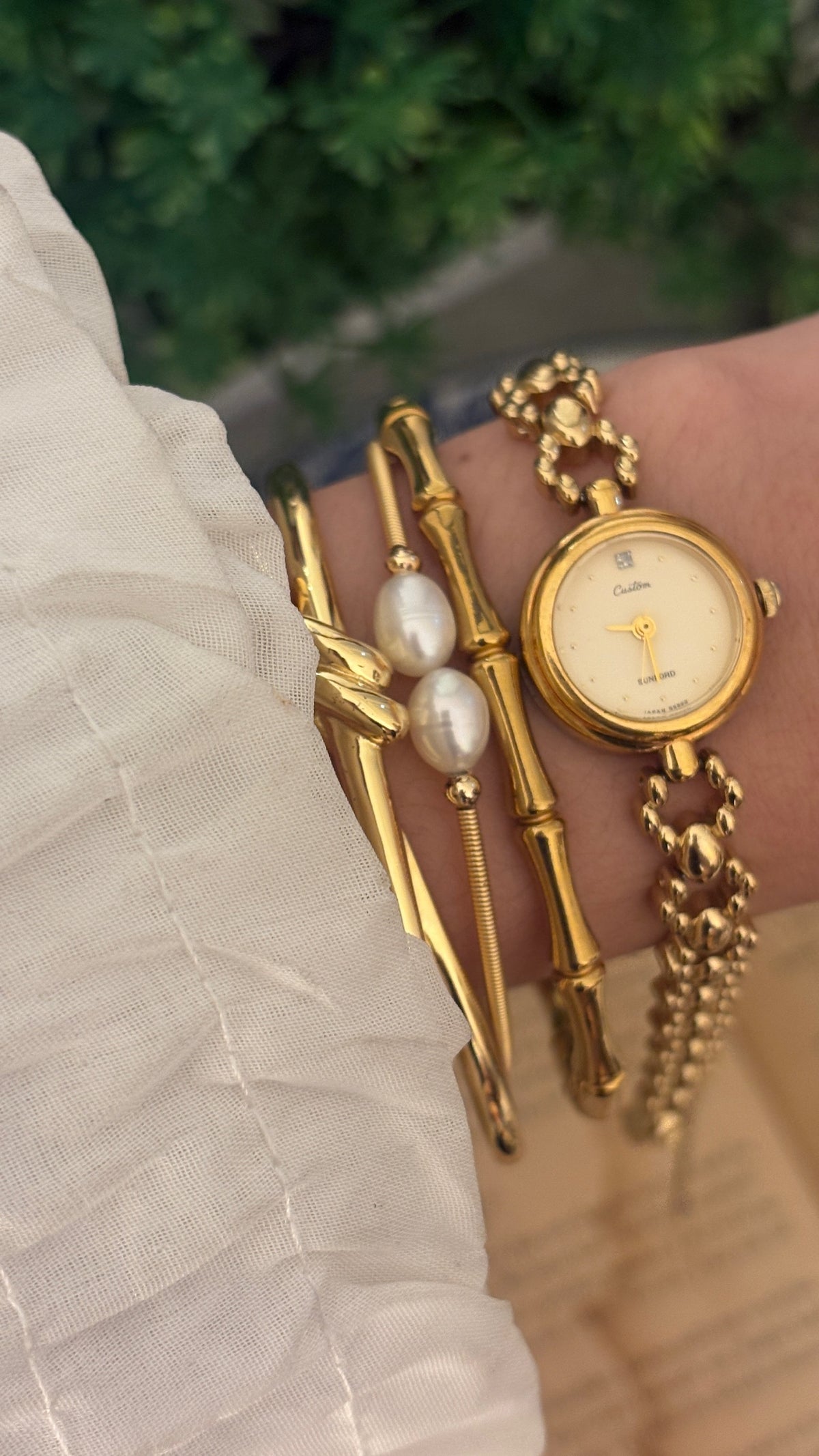 Rare Vintage Custom Sunlord Citizen Watch in Gold Tone Quartz