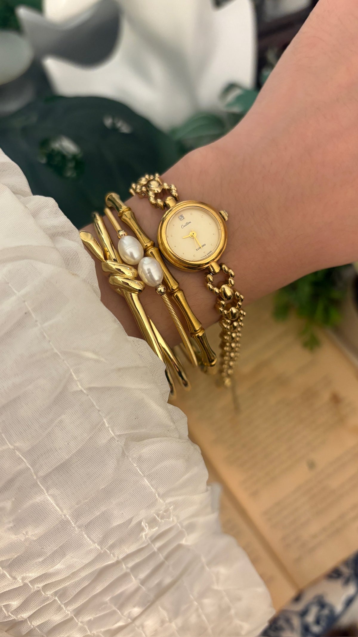 Rare Vintage Custom Sunlord Citizen Watch in Gold Tone Quartz