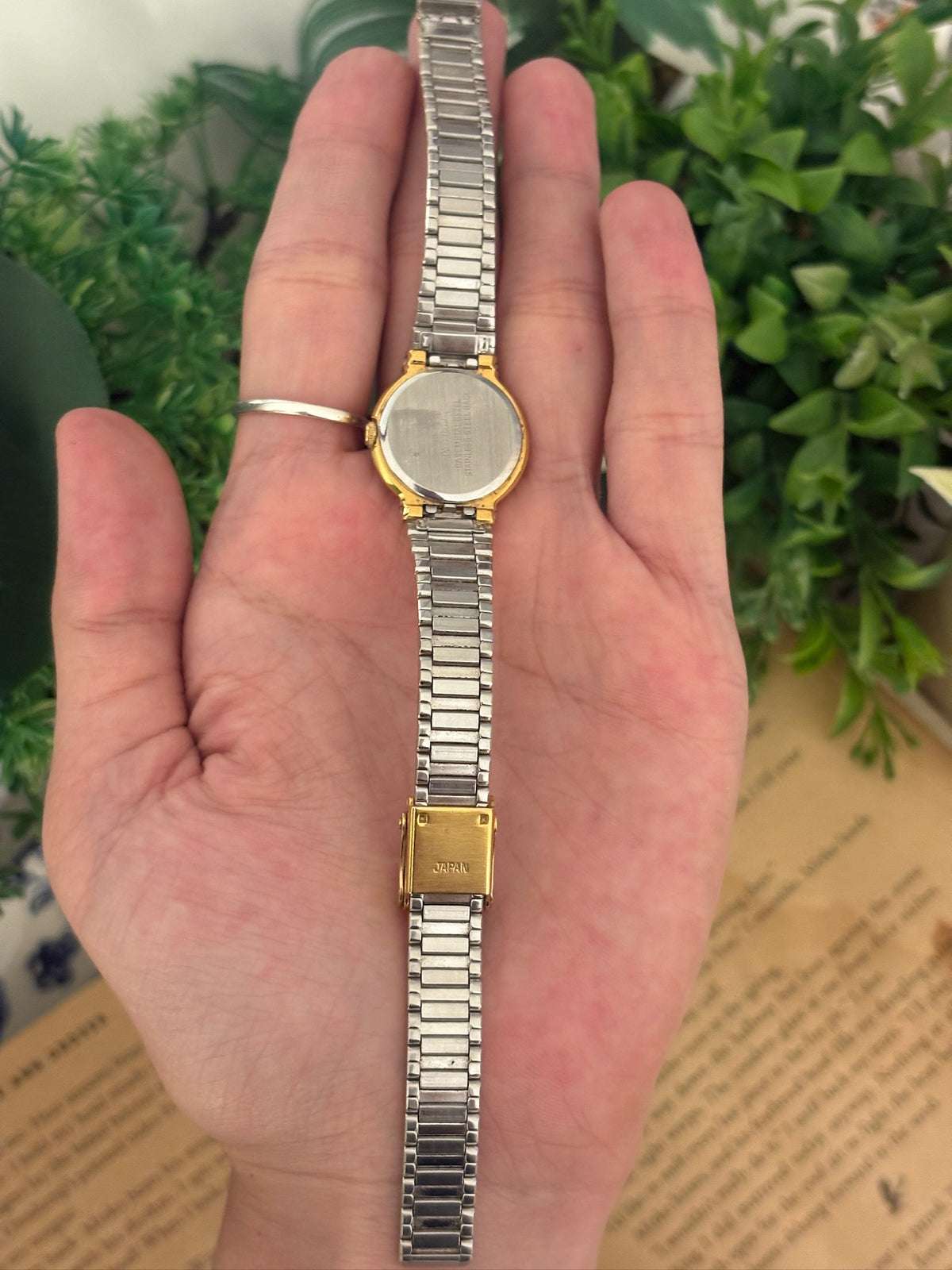 Vintage Pierre Cardin Panel Link Watch in Gold Tone Quartz