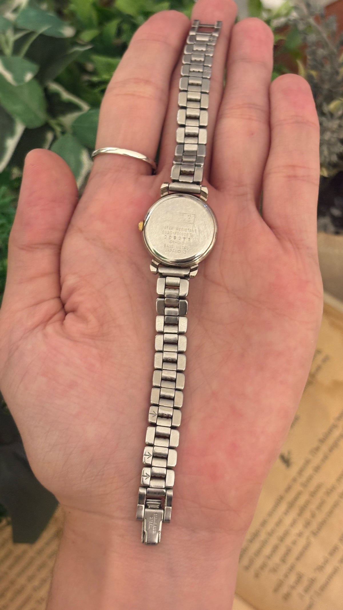 Vintage Elle Paris Classic Bracelet Watch in Two-Tone Quartz
