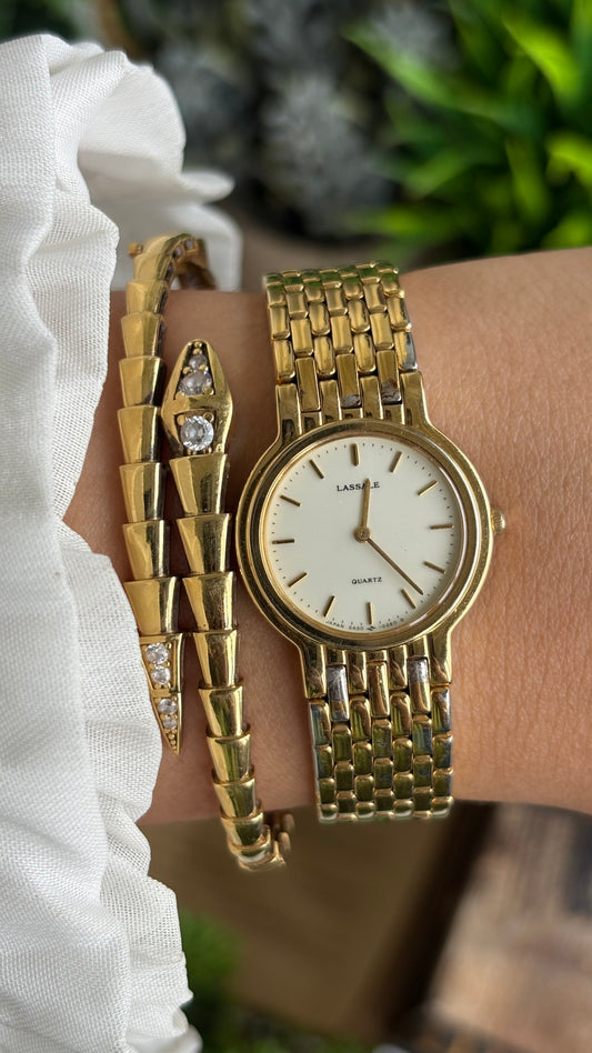 Vintage Seiko Lassale Watch in Gold Tone Thin Dial