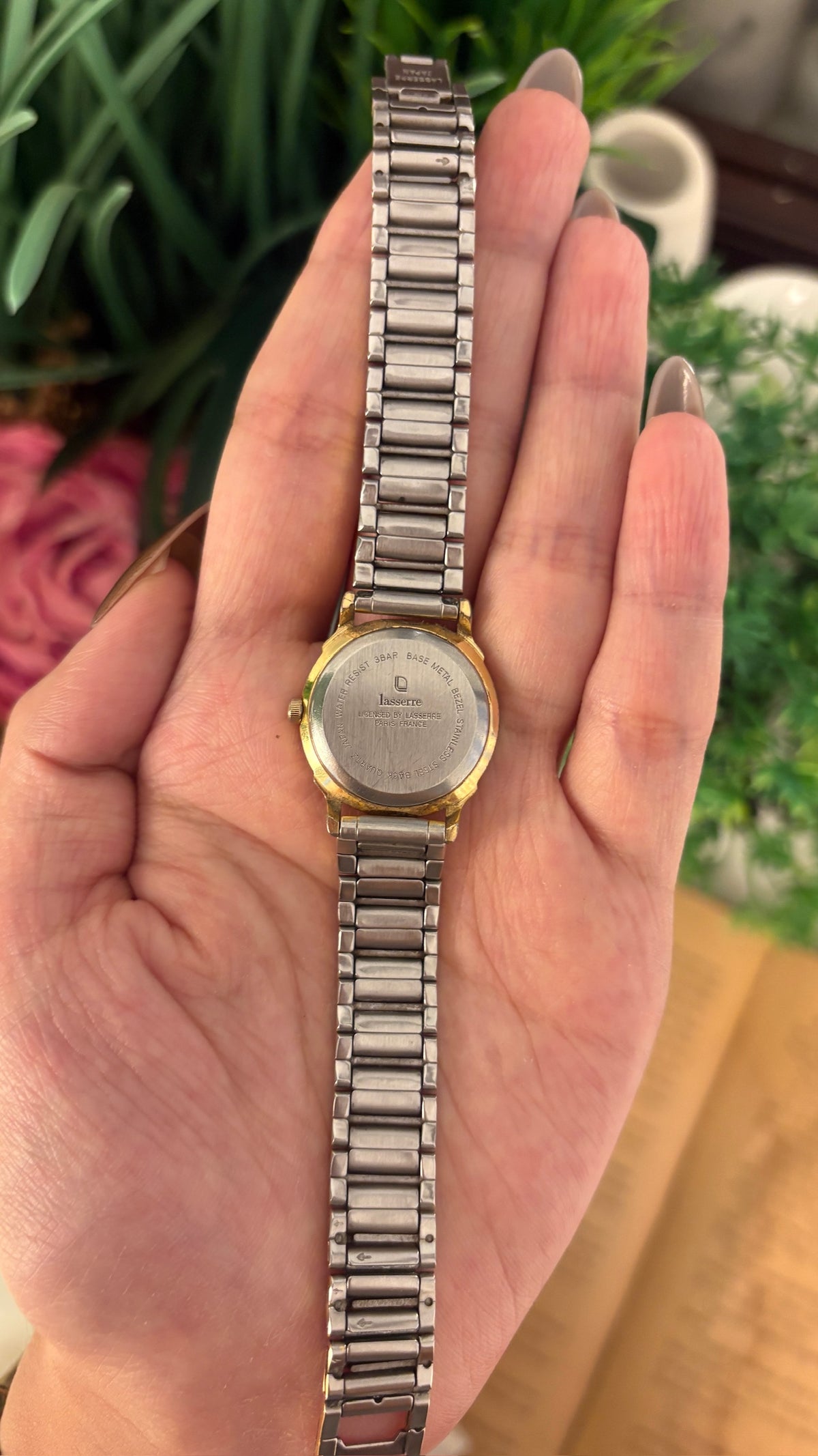 Vintage Lasserre Paris Classic Watch in Two-Tone Quartz