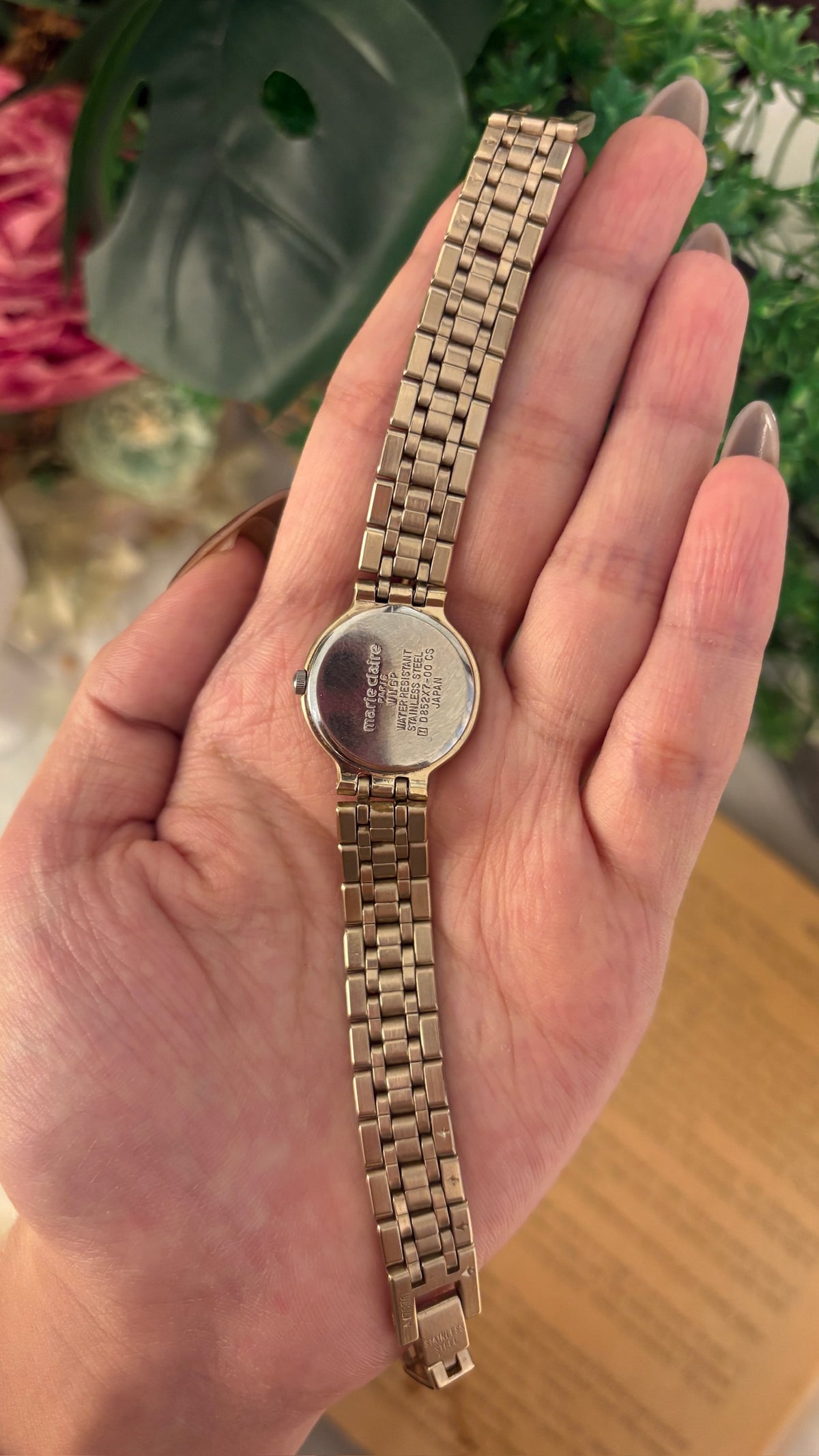 Vintage Marie Claire Classic Watch in Gold Tone Quartz