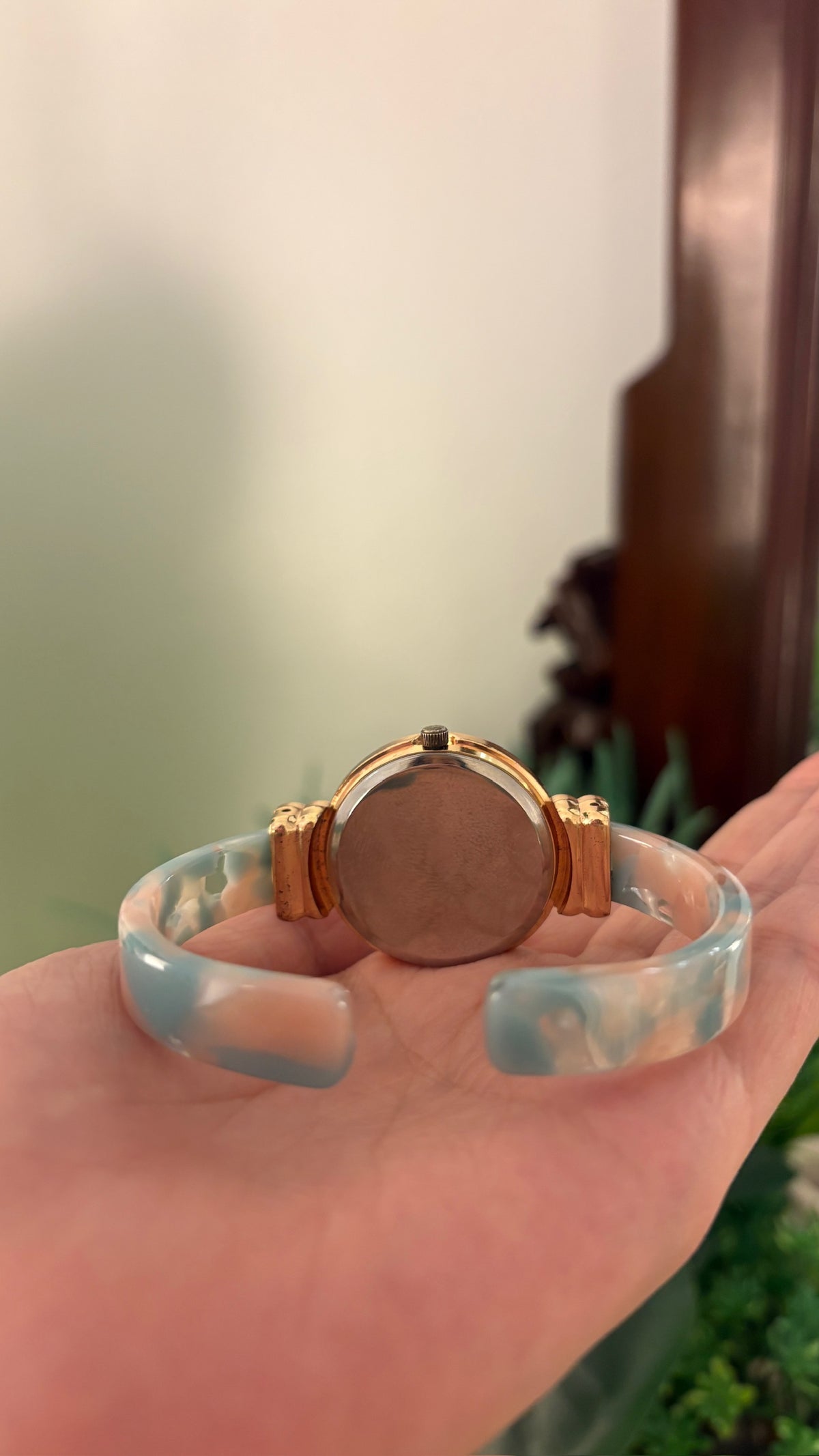 Rare Vintage Sumikko Gurashi 10th Anniversary Resin Bangle Watch in Rose Gold tone Quartz