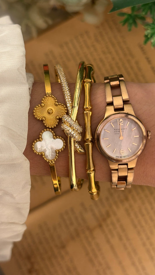 Rare Vintage Margaret Howell Watch in Rose Gold Tone Quartz