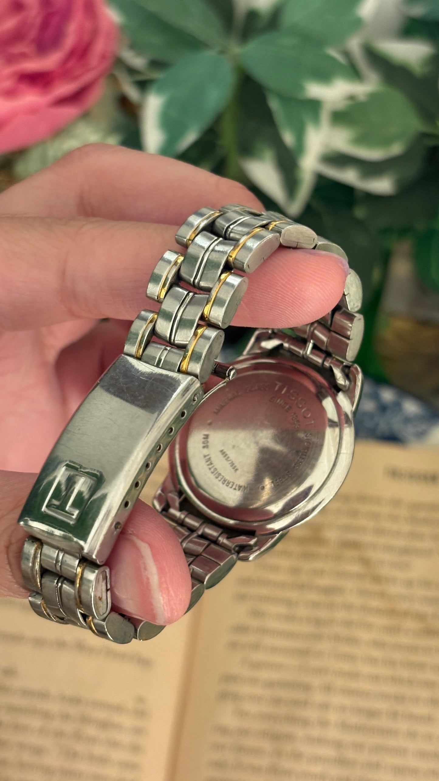 Rare Vintage Tissot 1853 Seastar with Date Window Watch in Two-Tone Quartz
