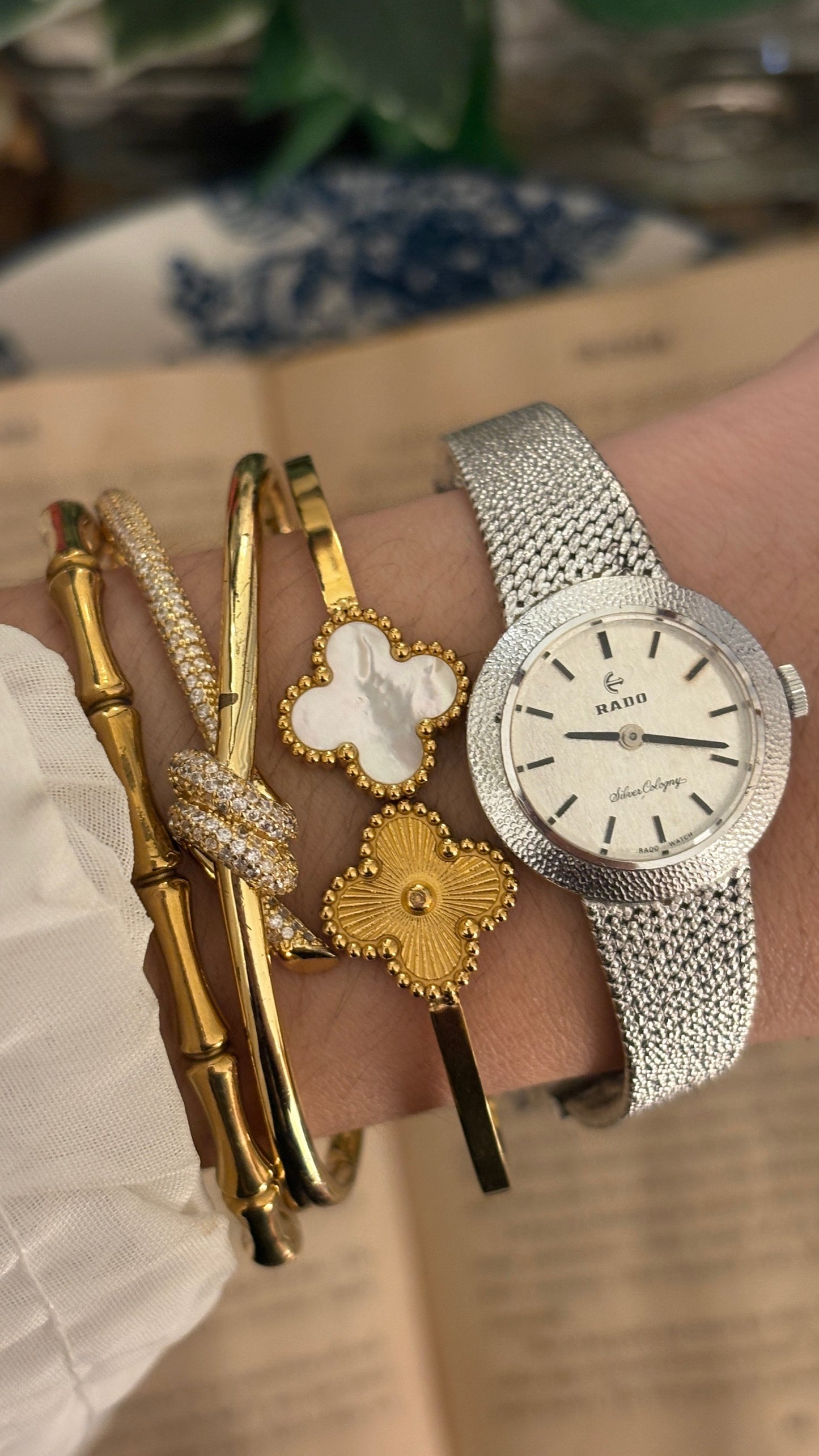 Extremely Rare Vintage Rado Silver Cologny S925 Case Dress Watch in Silver Tone Quartz