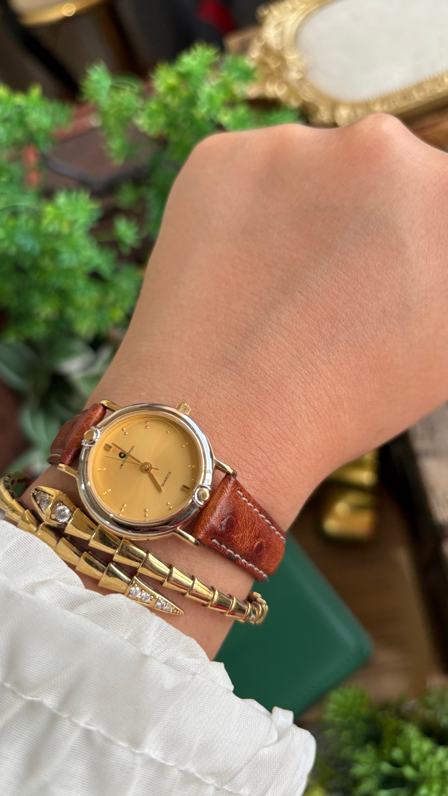Vintage J.B. Champion Watch in Leather Strap
