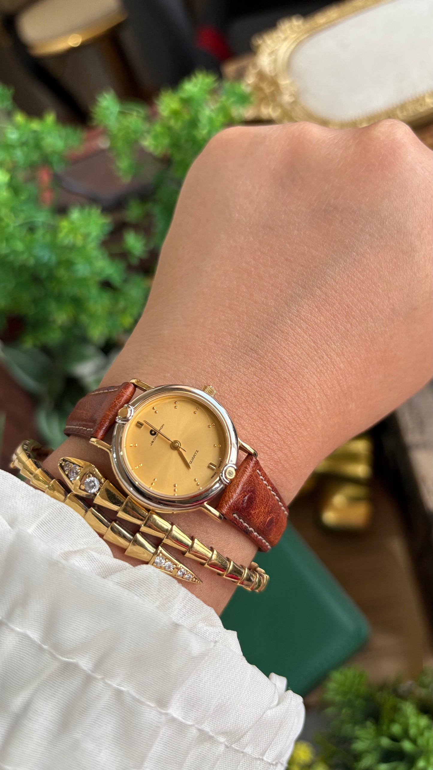 Vintage J.B. Champion Watch in Leather Strap