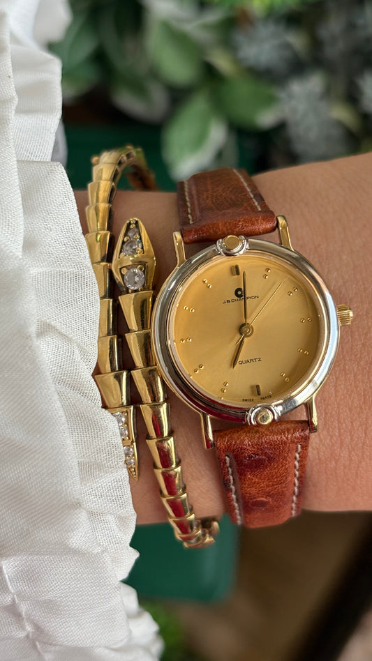 Vintage J.B. Champion Watch in Leather Strap