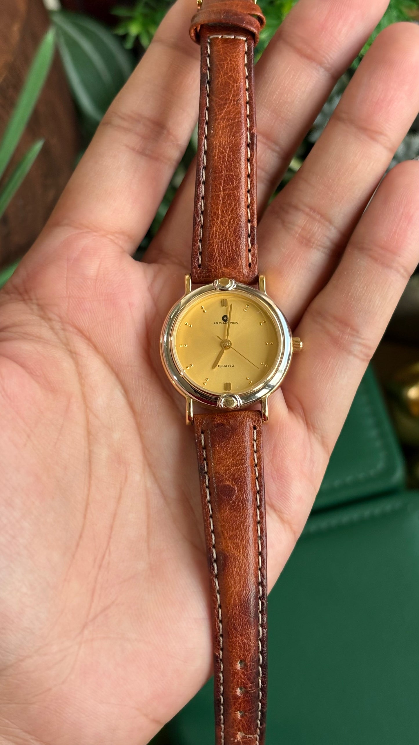 Vintage J.B. Champion Watch in Leather Strap