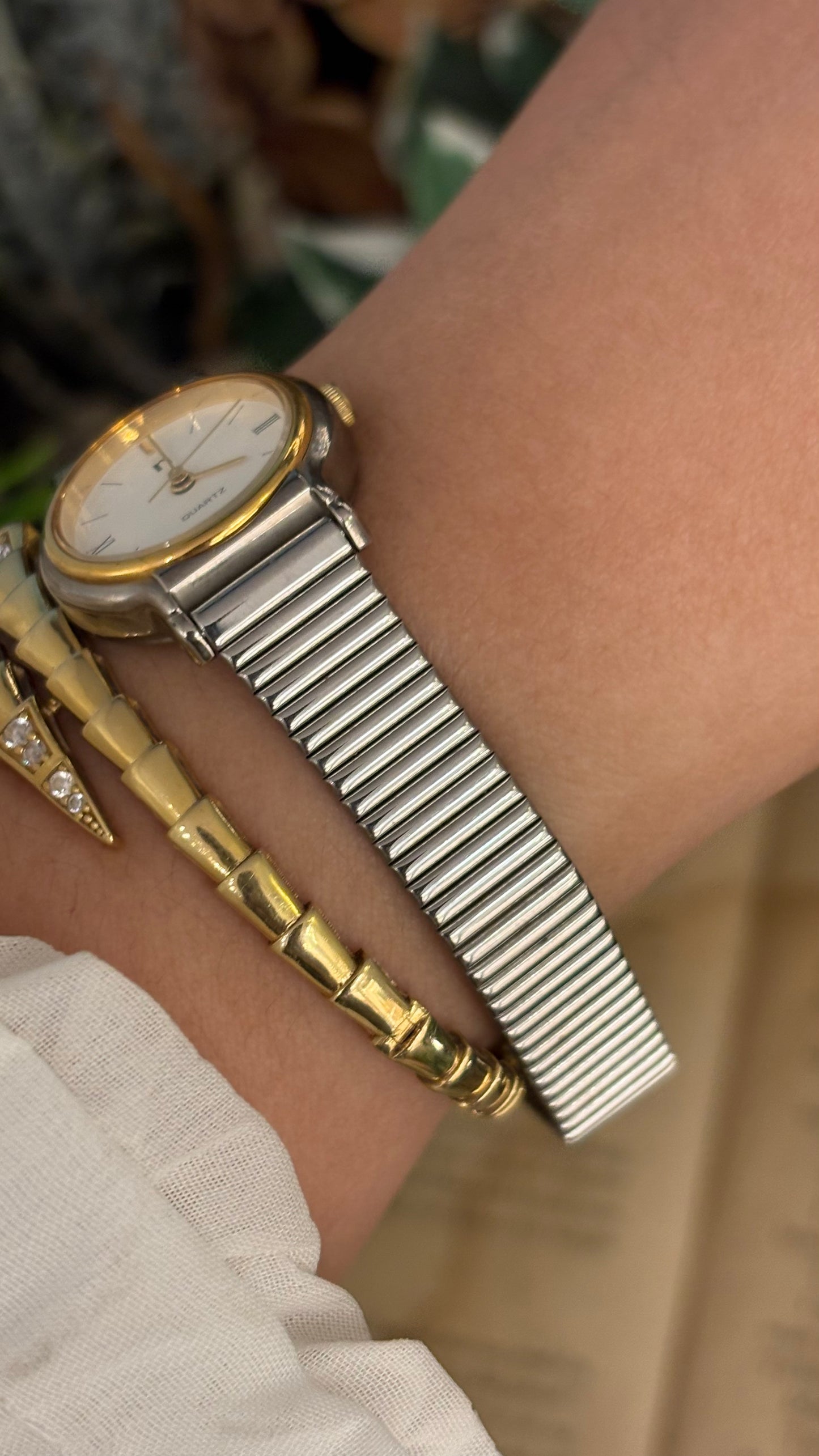 Vintage Noevir by Citizen Classic Minimalist Watch in Two-Tone Quartz