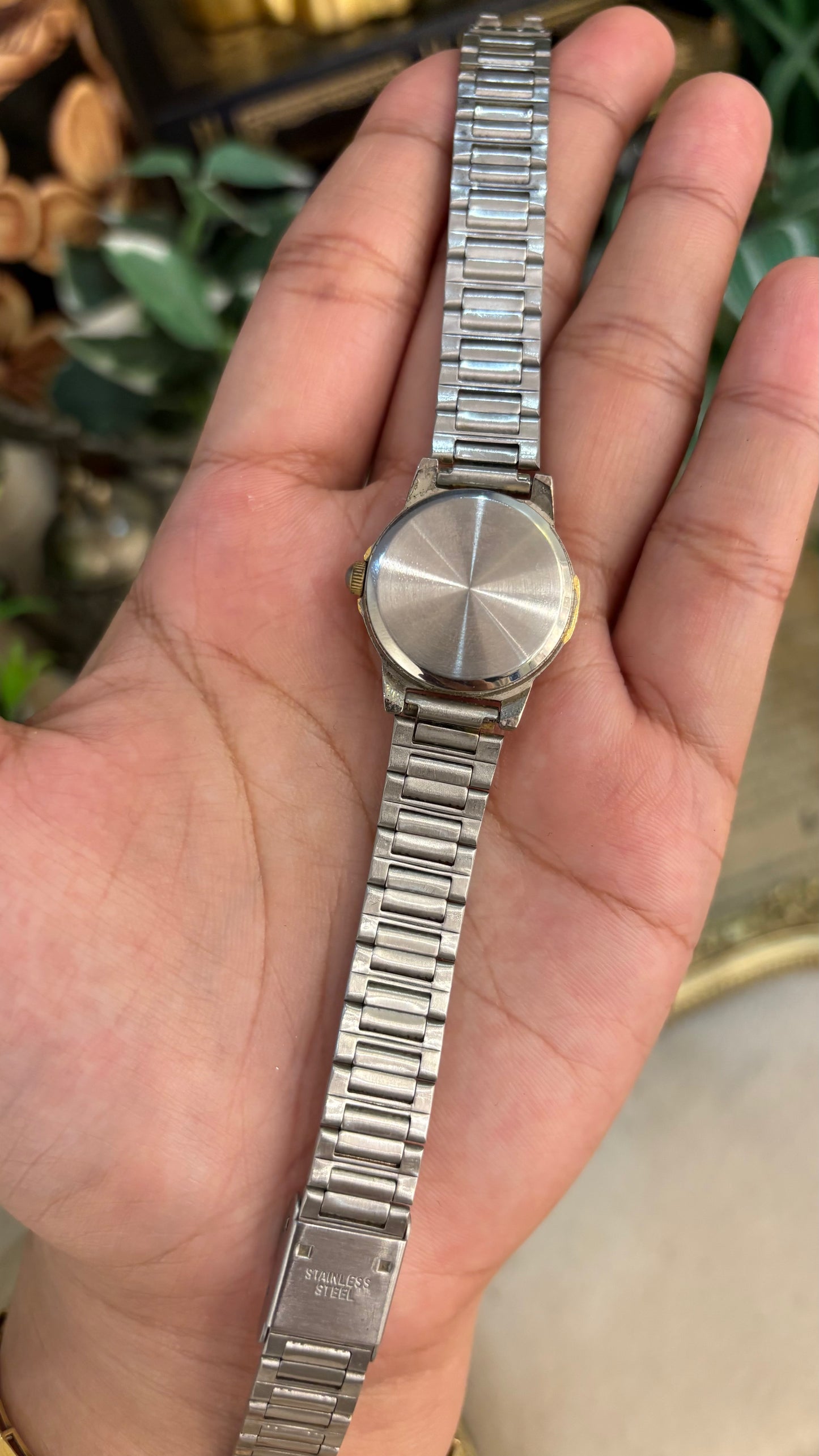 Vintage Gian Pini Classic Minimalist Watch in Two-Tone Quartz