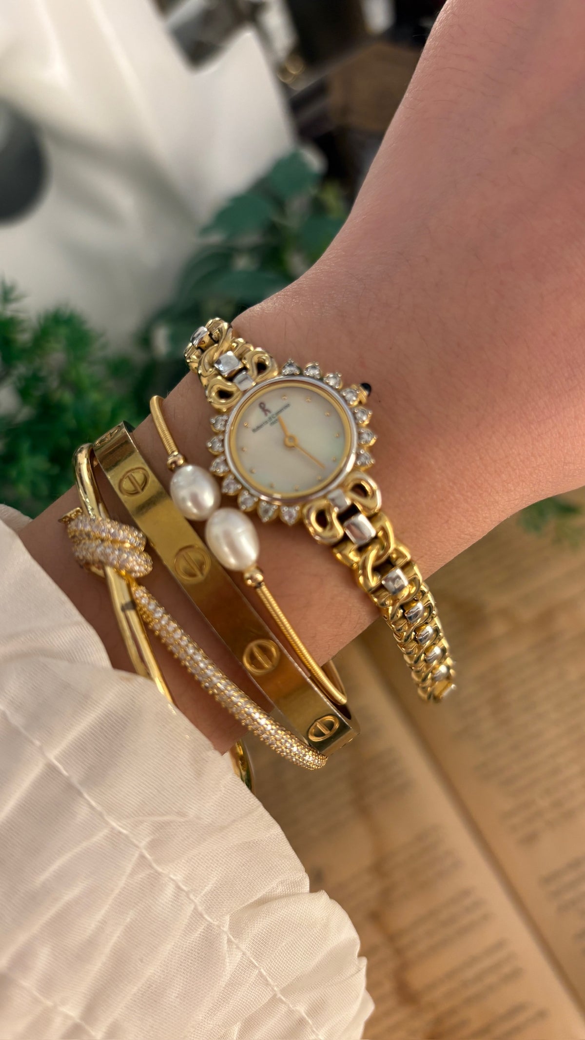 Rare Vintage Roberta Di Camerino Princess Watch in Two-Tone Quartz
