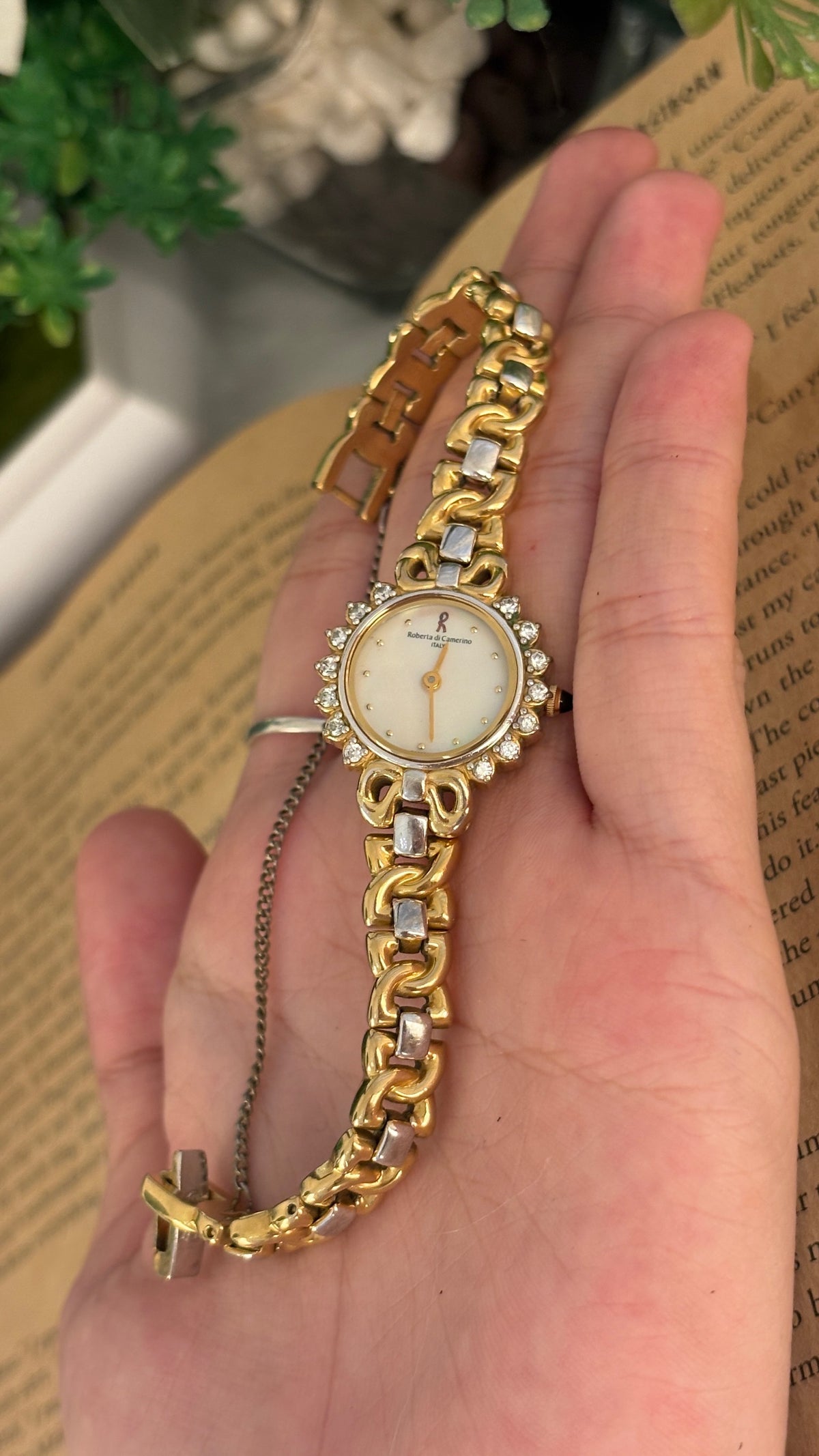 Rare Vintage Roberta Di Camerino Princess Watch in Two-Tone Quartz