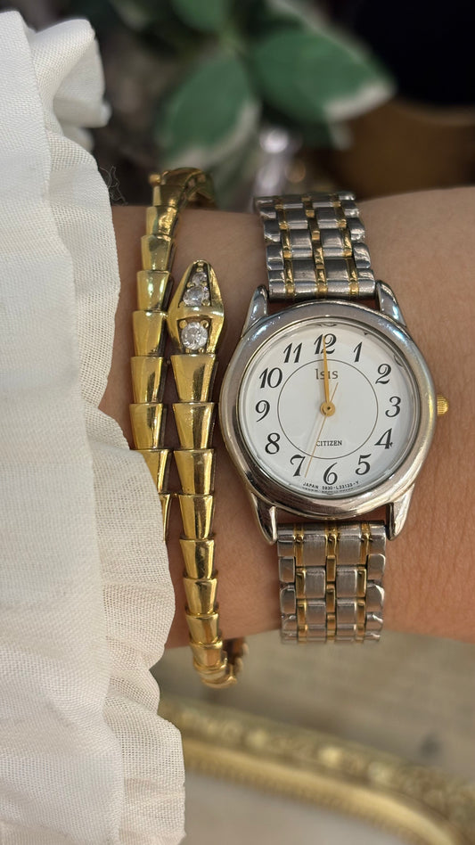 Vintage Citizen Isis Classic Watch in Two-Tone Quartz