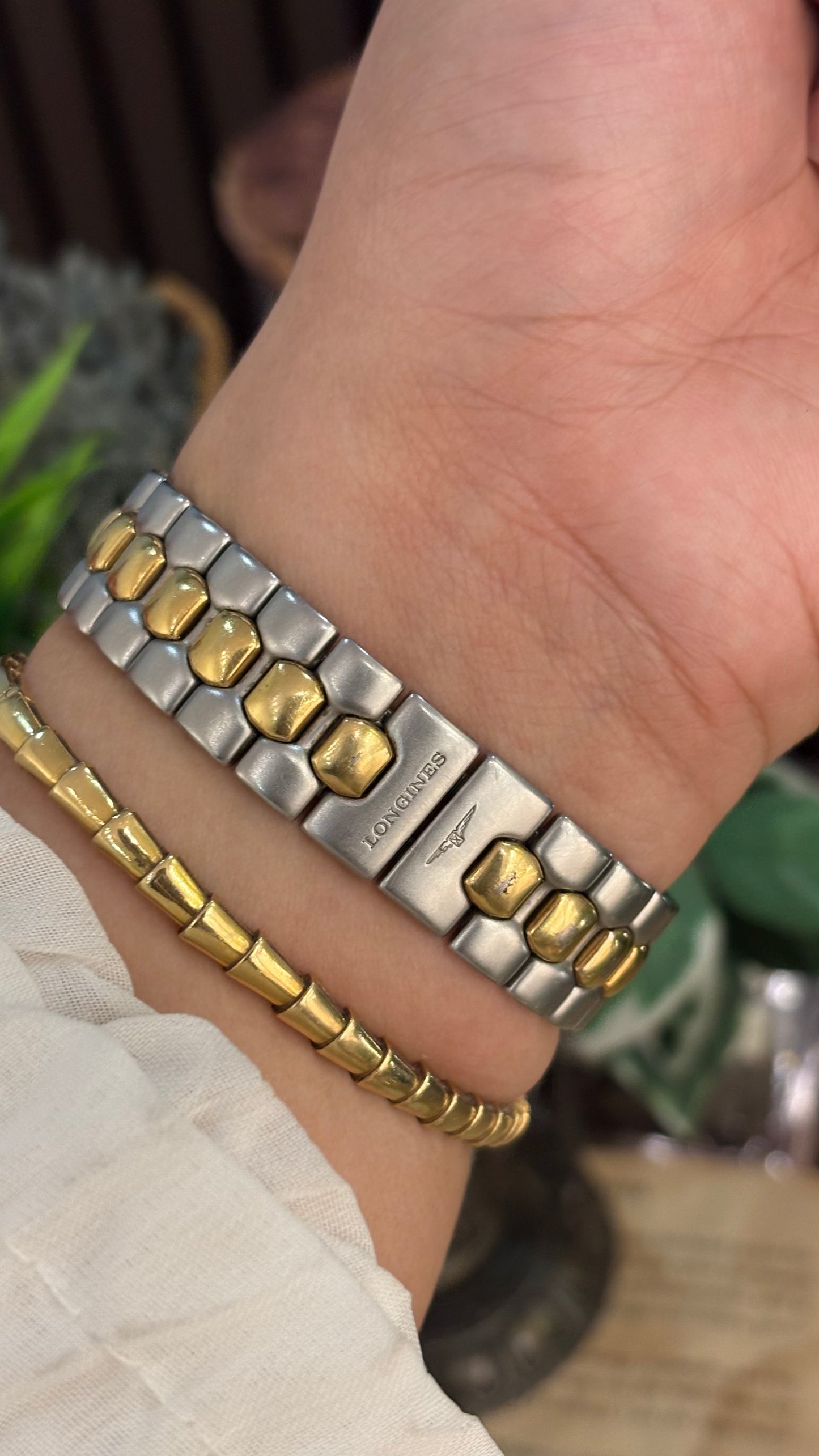 Extremely Rare Longines Conquest Swiss Sports Style Watch in Two-Tone Quartz