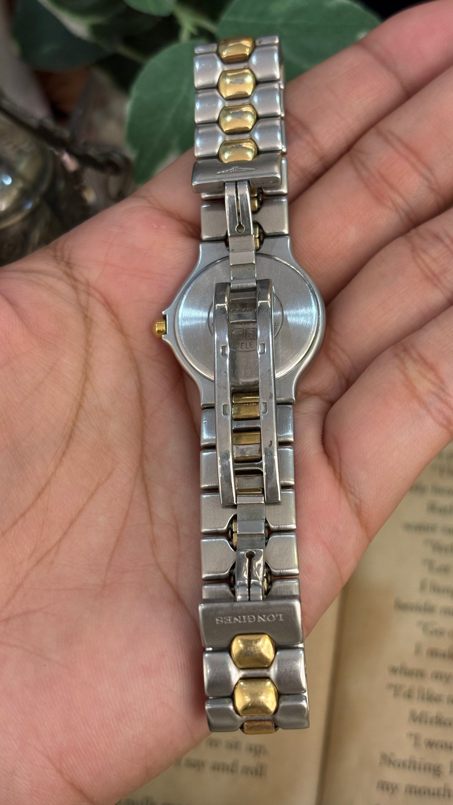 Extremely Rare Longines Conquest Swiss Sports Style Watch in Two-Tone Quartz