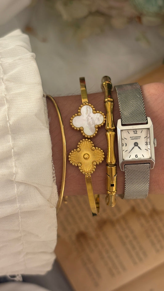 Rare Dainty Vintage Katharine Hamnett Square Dial Mesh Watch in Silver Tone Quartz