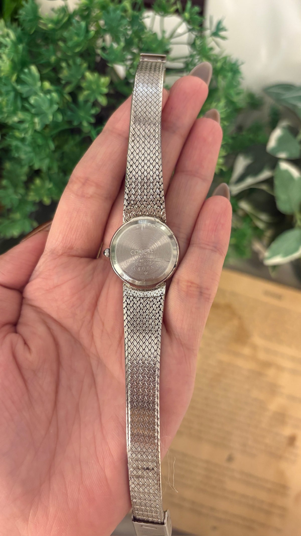 Vintage Concret Dress Watch in Silver Tone Quartz