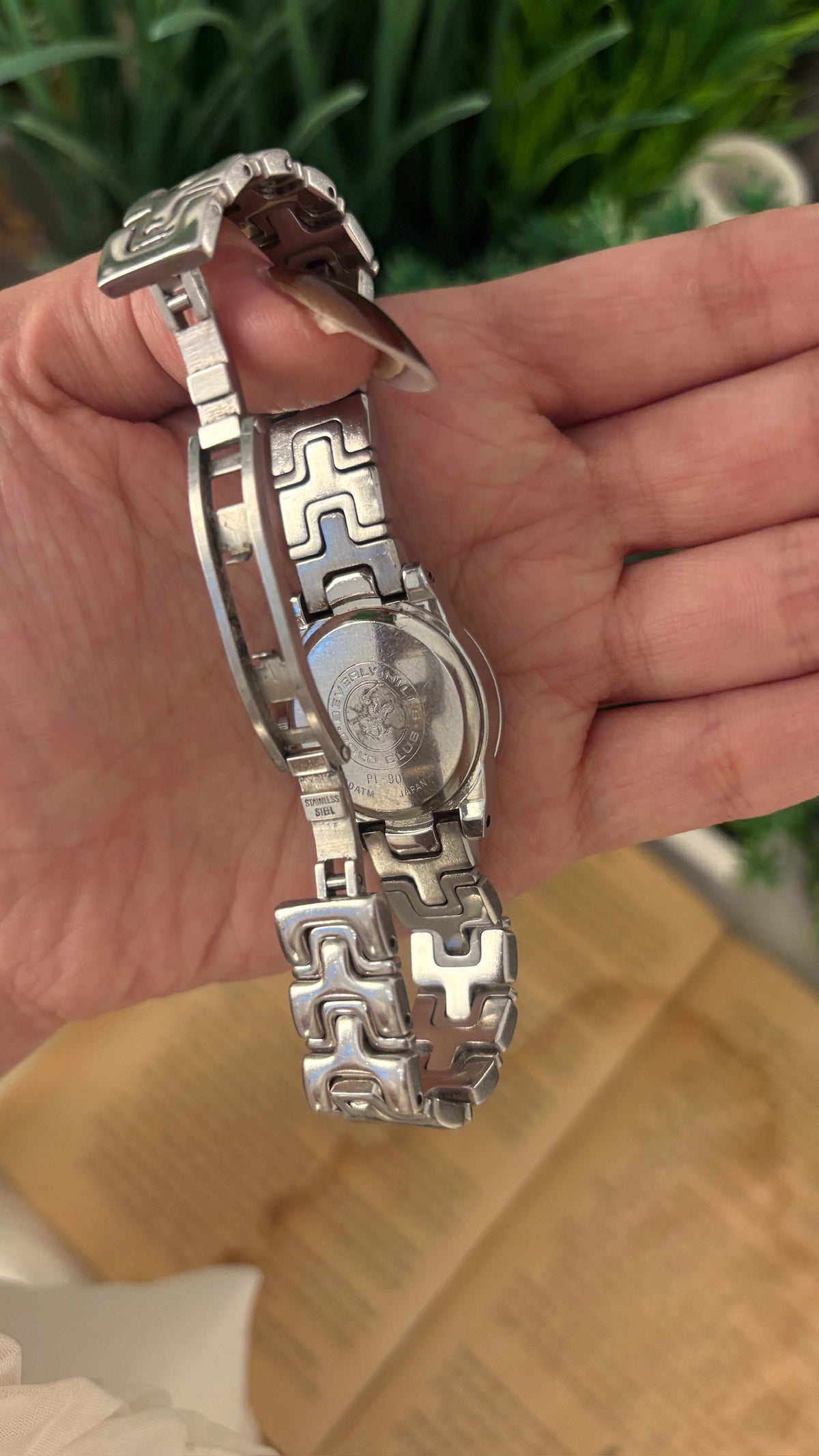 Vintage Beverly Hills Polo Club Classic Watch in Silver Tone Quartz
