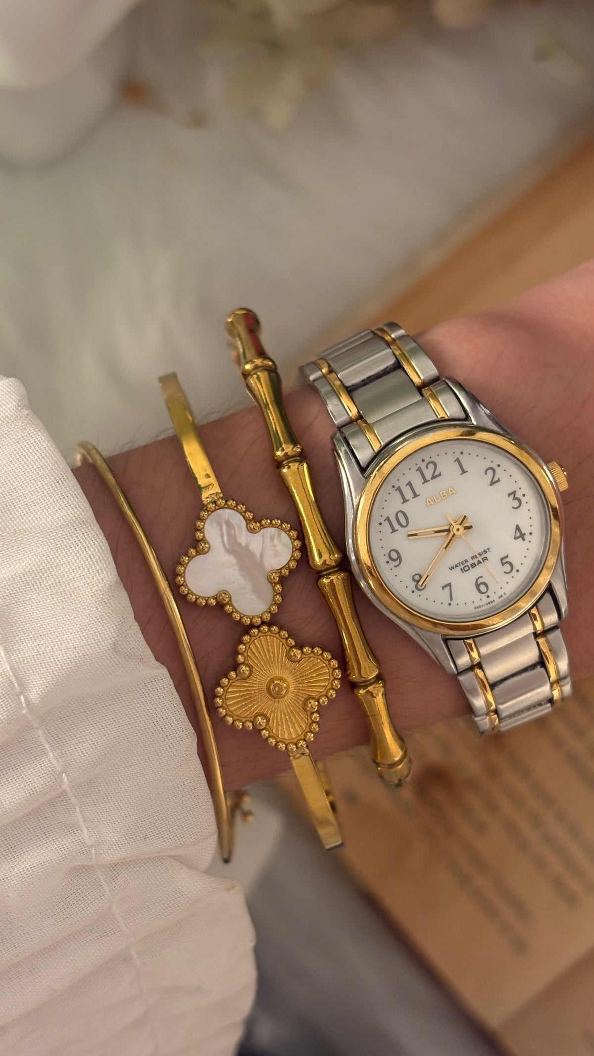 Rare Vintage Alba Seiko Classic Watch in Two-Tone Quartz