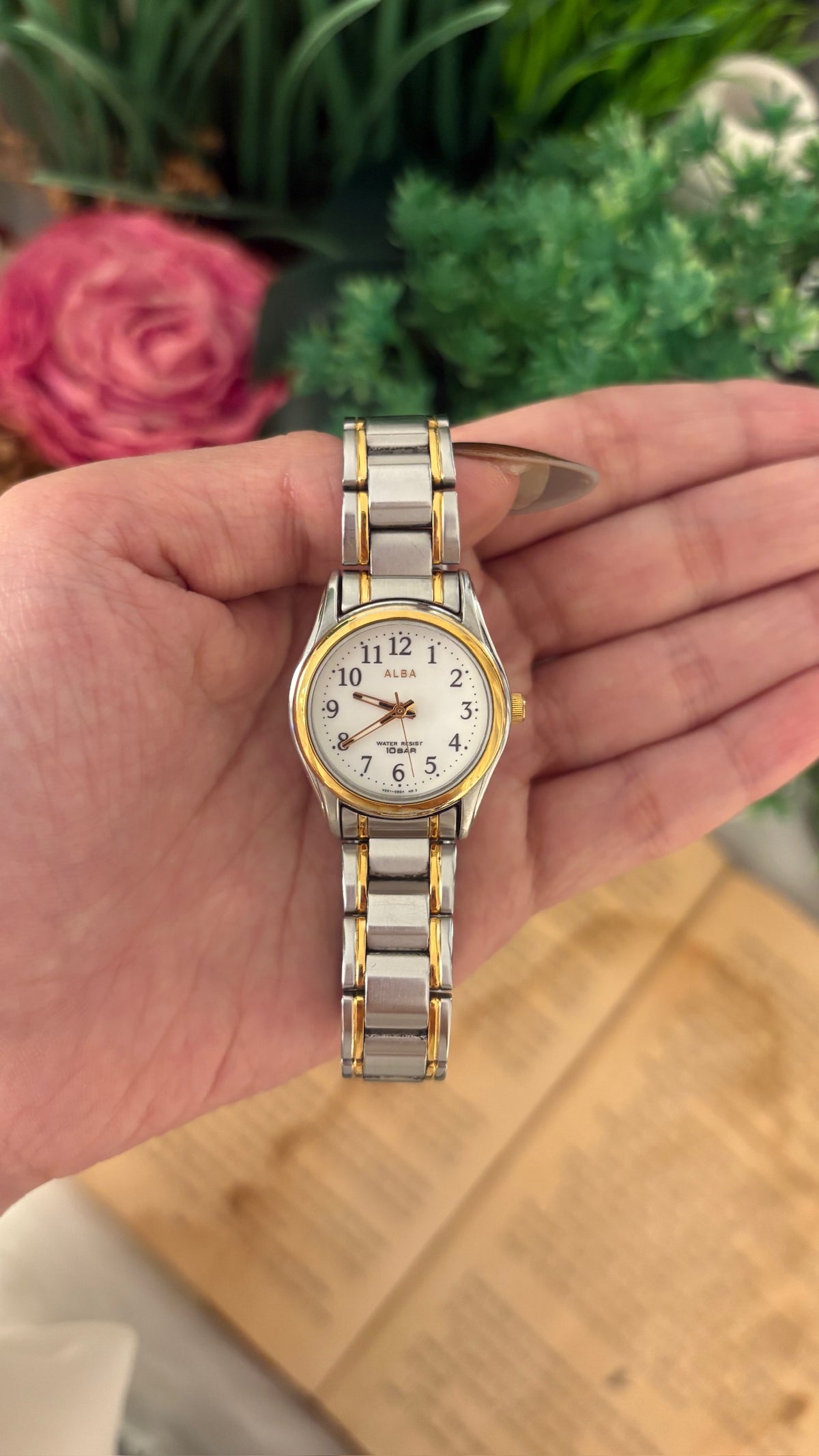 Rare Vintage Alba Seiko Classic Watch in Two-Tone Quartz