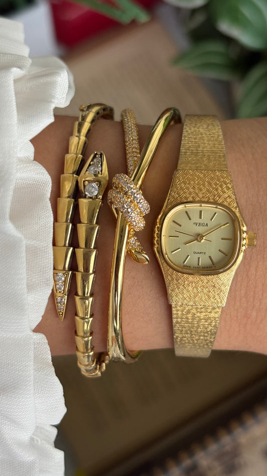 Vintage Dainty Vega Citizen Watch in Gold Tone