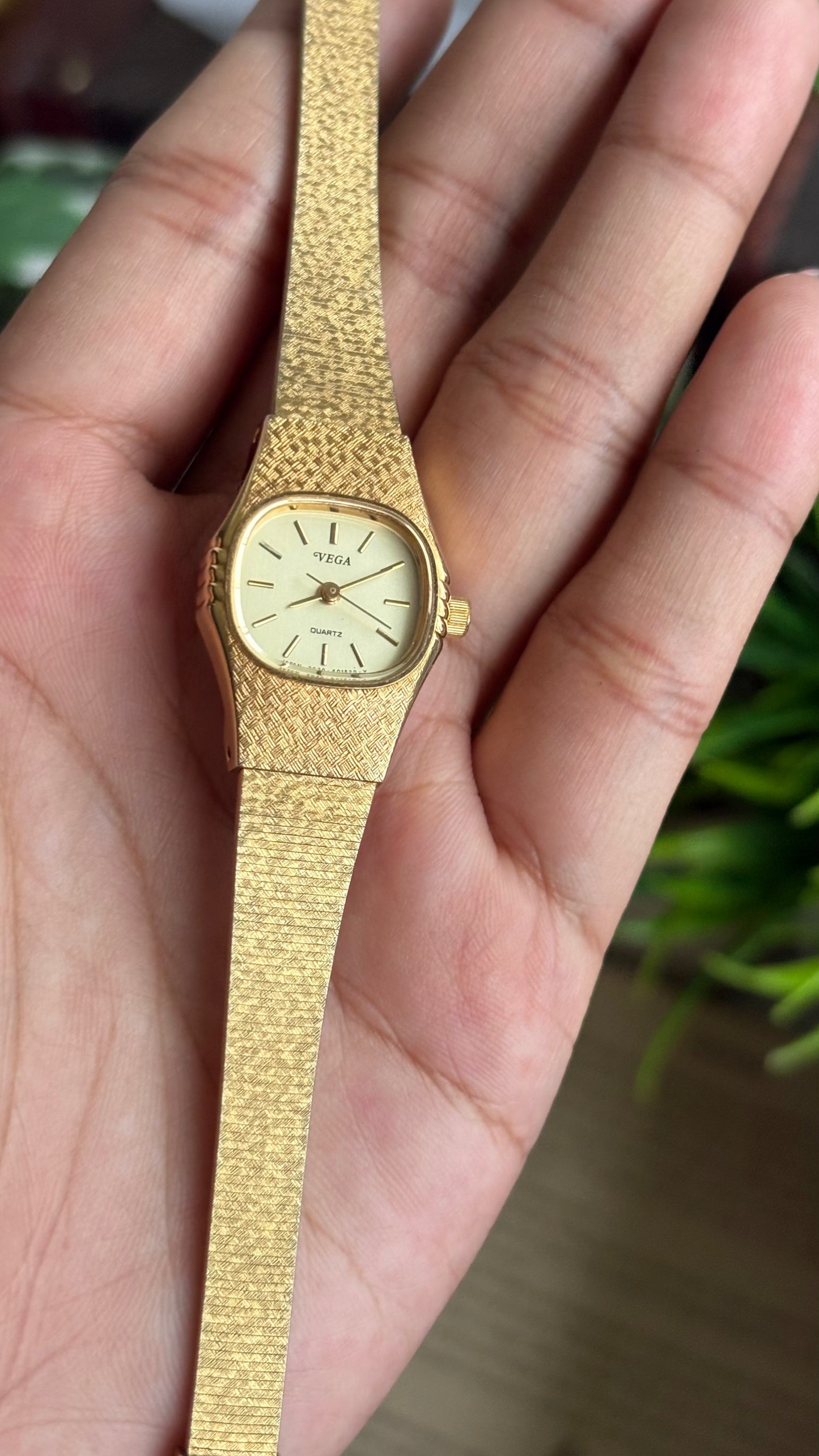 Vintage Dainty Vega Citizen Watch in Gold Tone