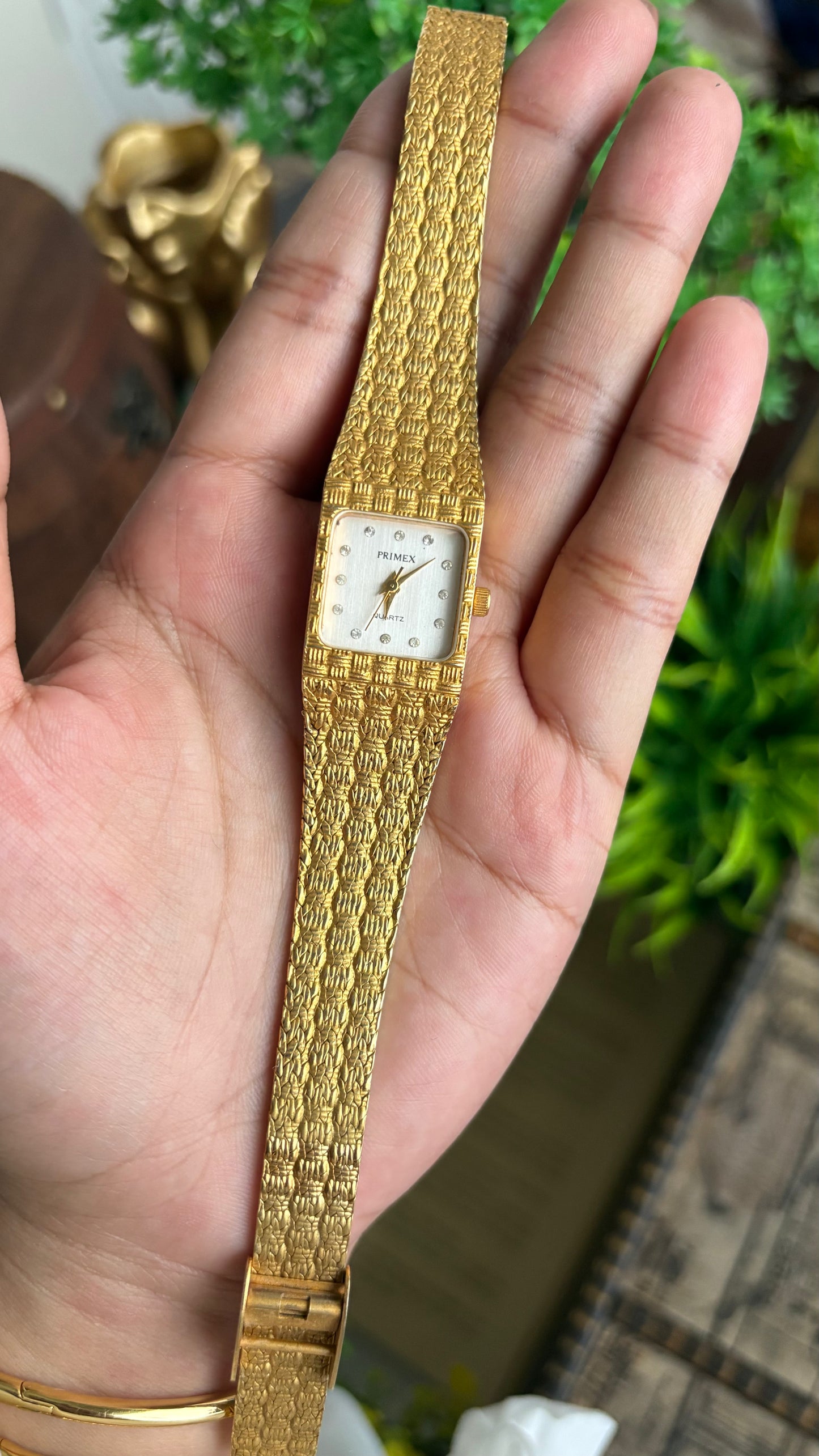 Vintage Primex Women’s Dress Watch in Gold Tone Beautiful Straps