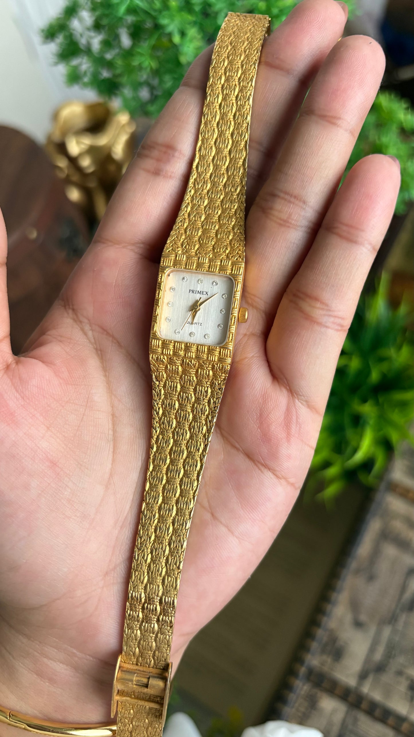 Vintage Primex Women’s Dress Watch in Gold Tone Beautiful Straps